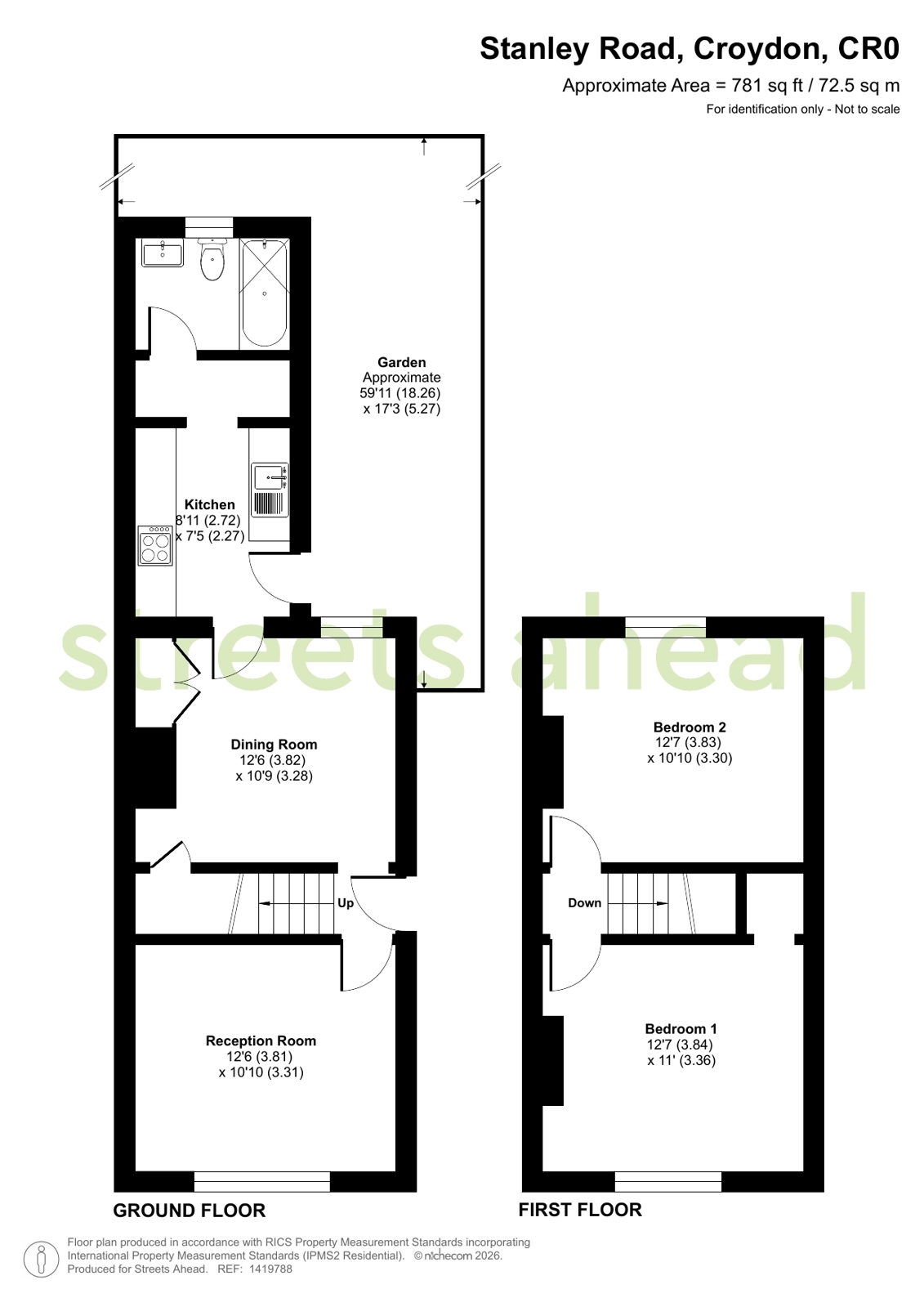 67, Stanley Road, Croydon floorplan