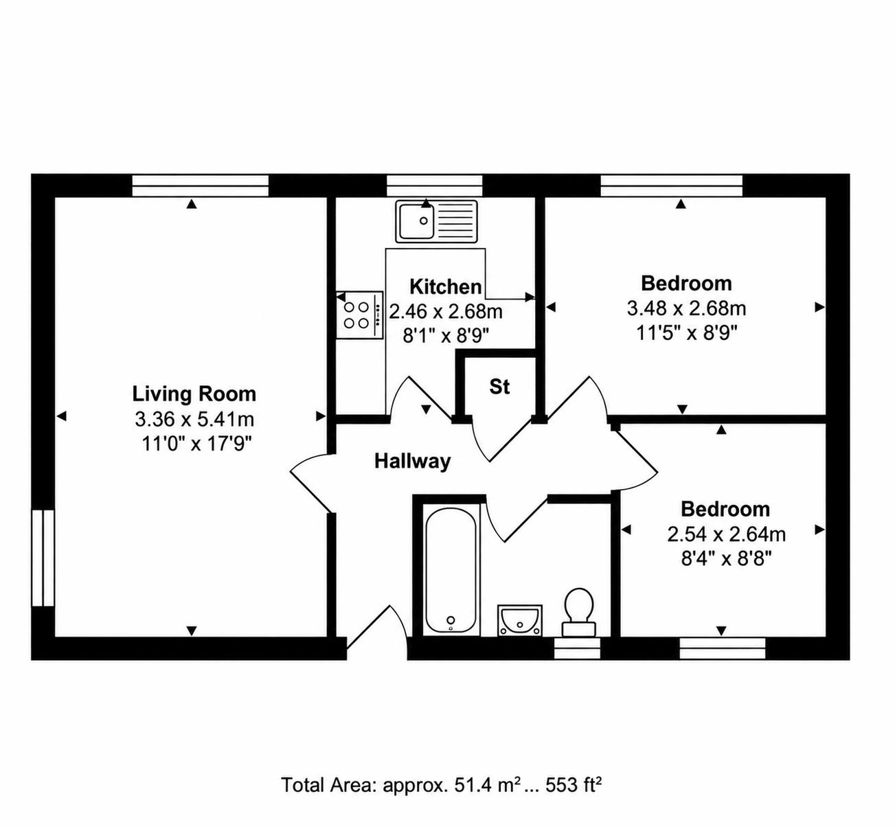 2 Old Forge Court, Lamplighters Close, Waltham Abbey floorplan