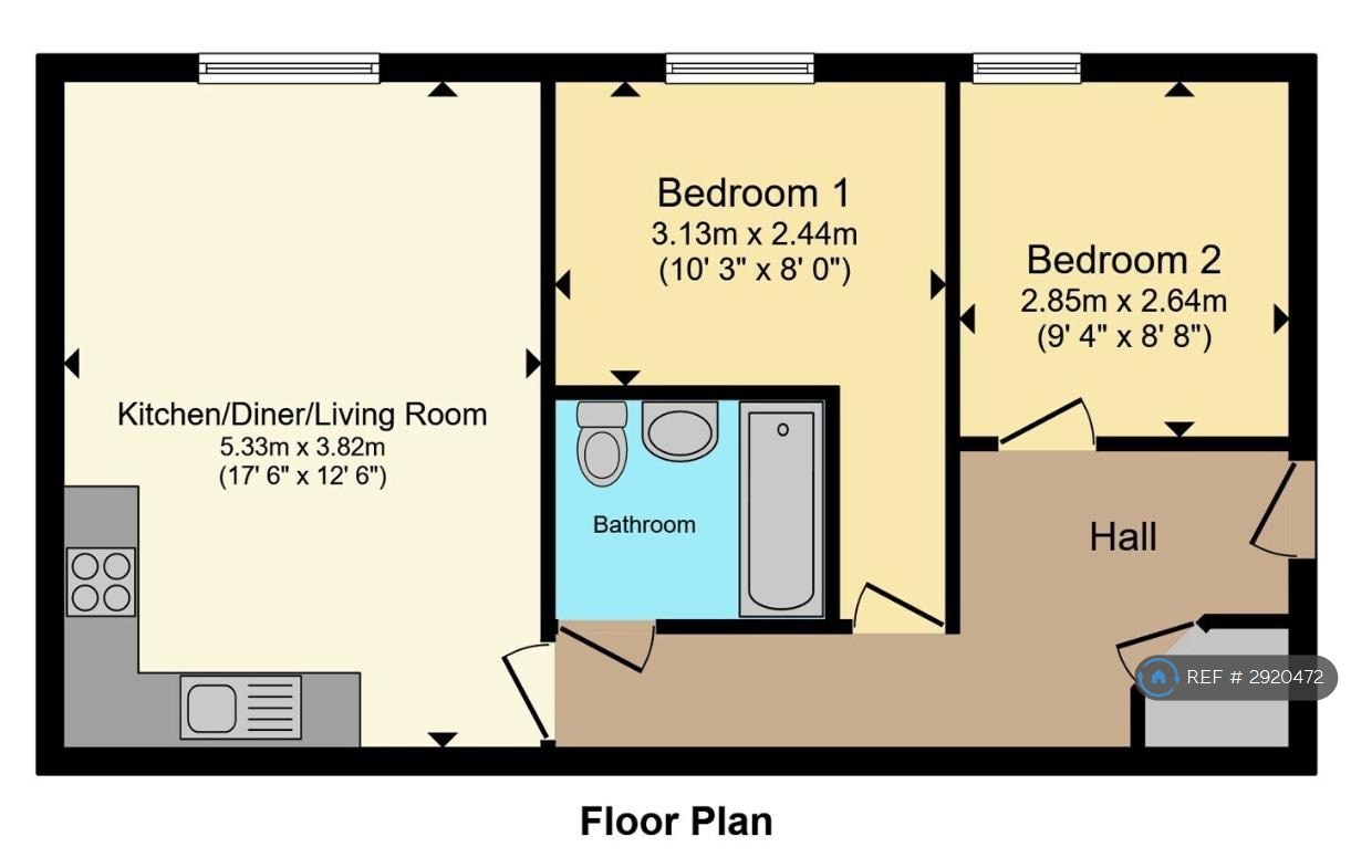 Flat, Galapagos Grove Newton Leys, Milton Keynes floorplan
