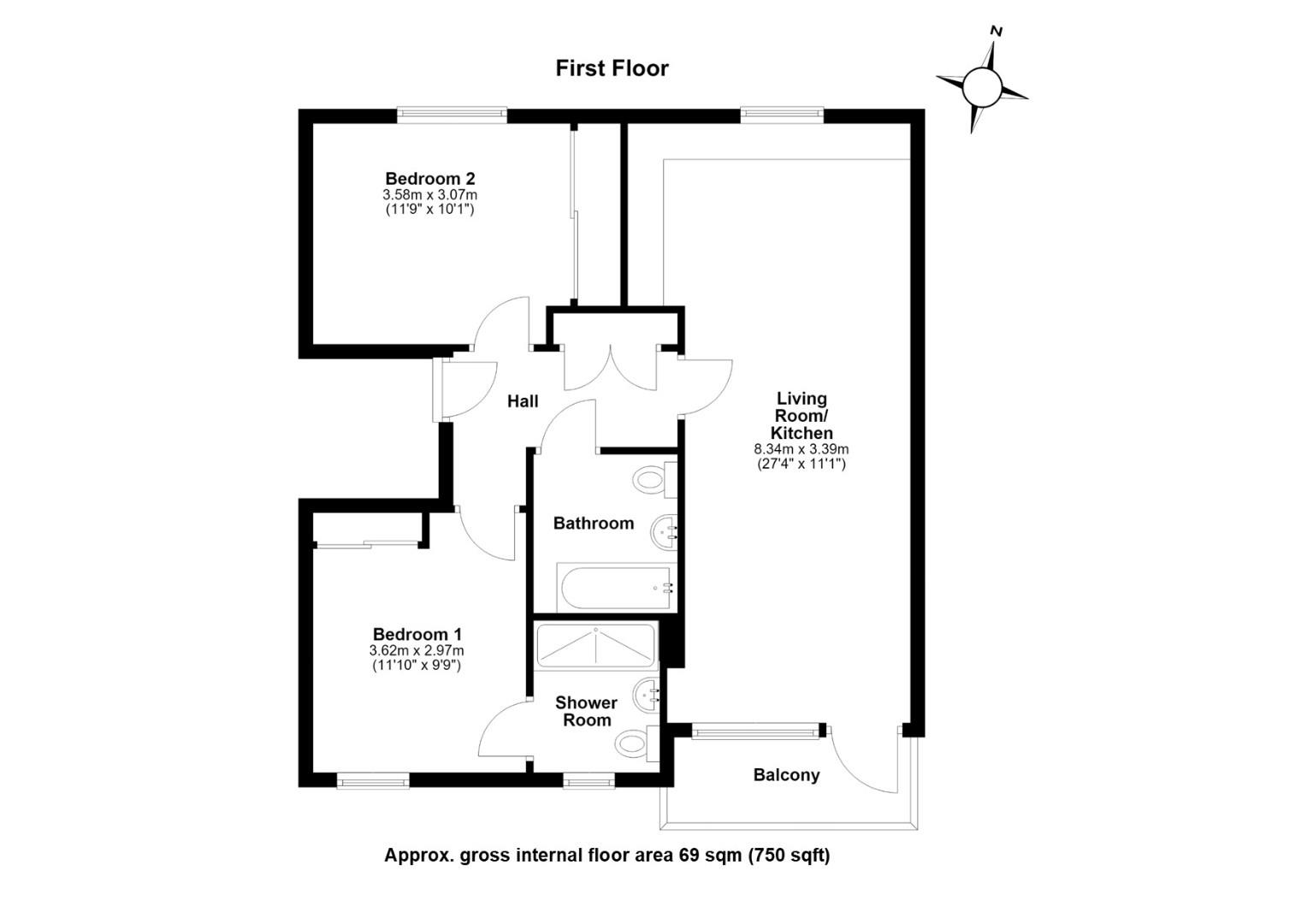 32, Knightly Avenue, Cambridge floorplan