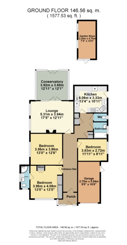 5, Simon Avenue, Margate floorplan