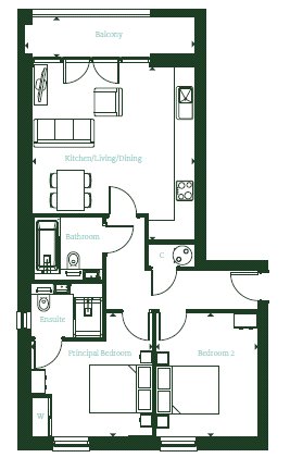 Kings Road, Berkshire floorplan