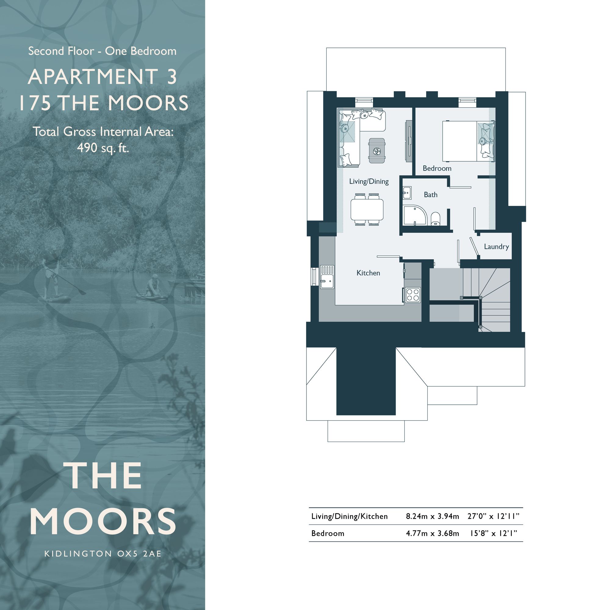 Flat 3, 175 The Moors, Kidlington, Kidlington floorplan