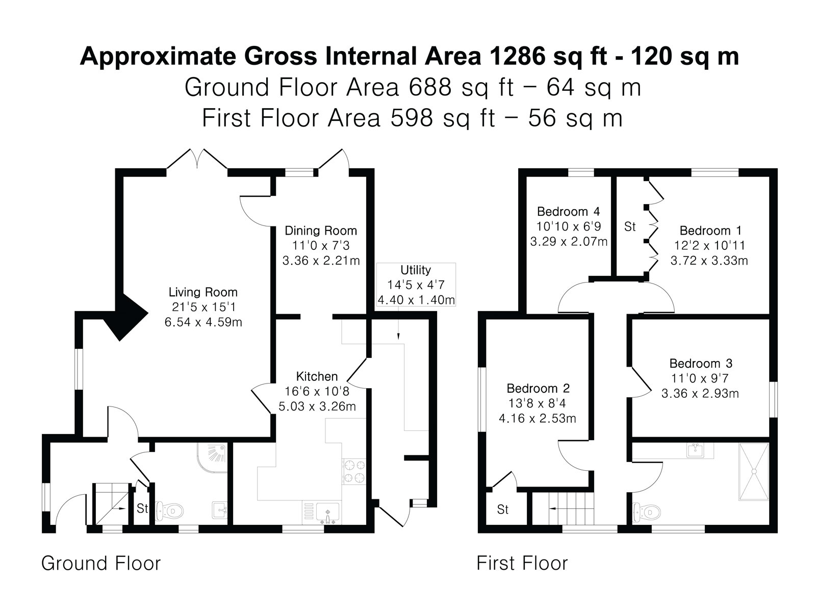4, Santina Close, Farnham floorplan