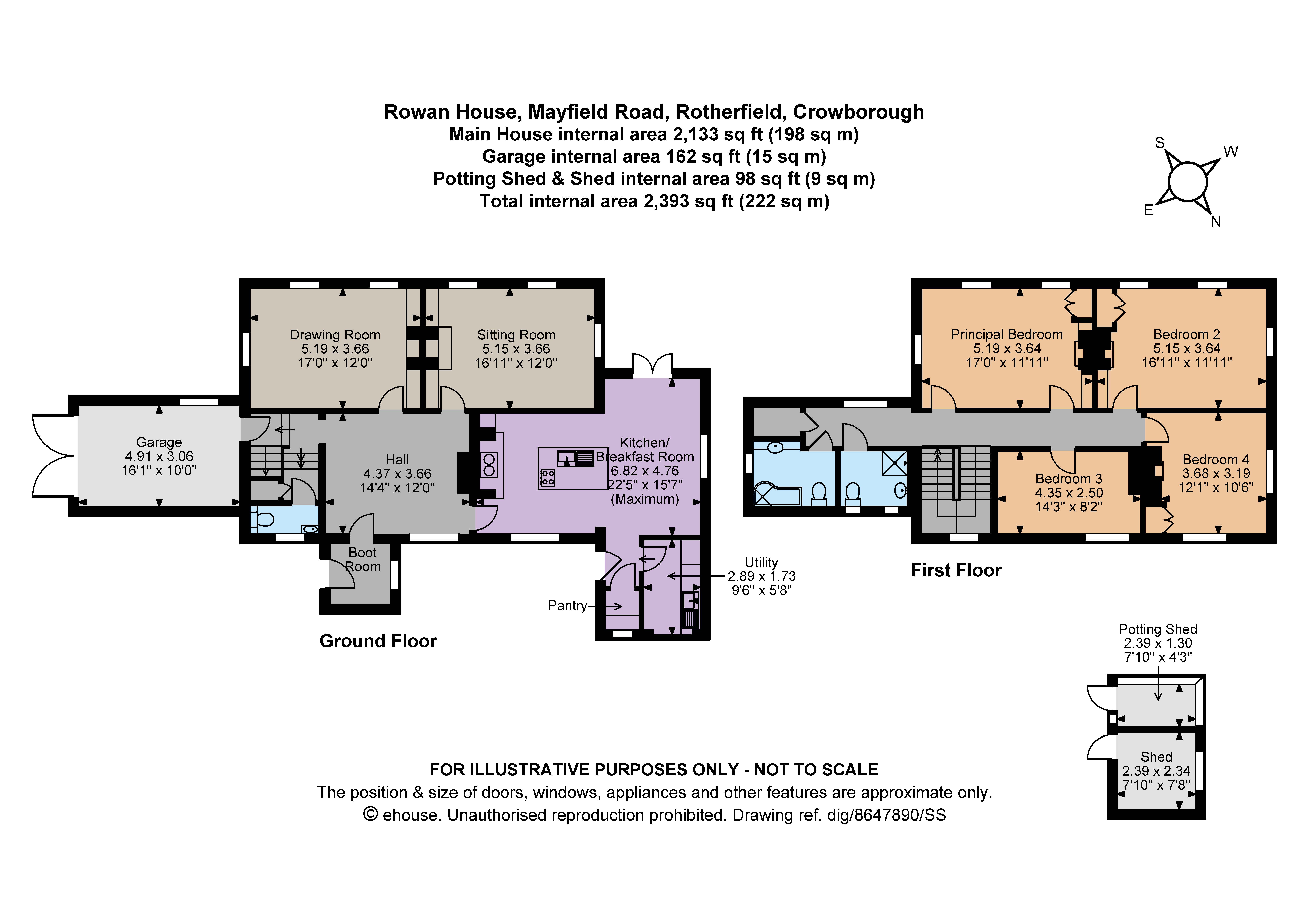 Rowan House,, Mayfield Road, Crowborough floorplan