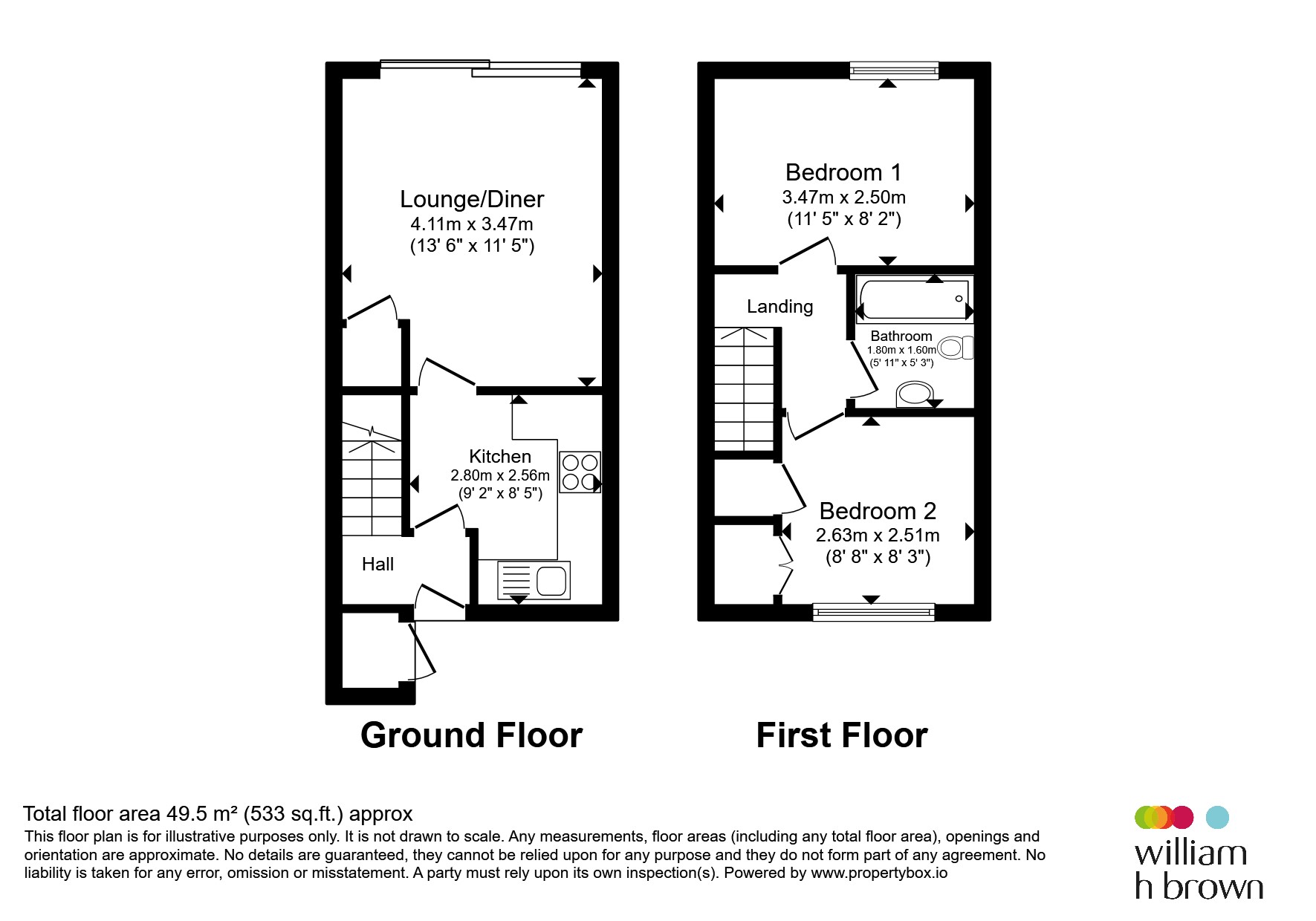 204, Harrowby Lane, Grantham floorplan