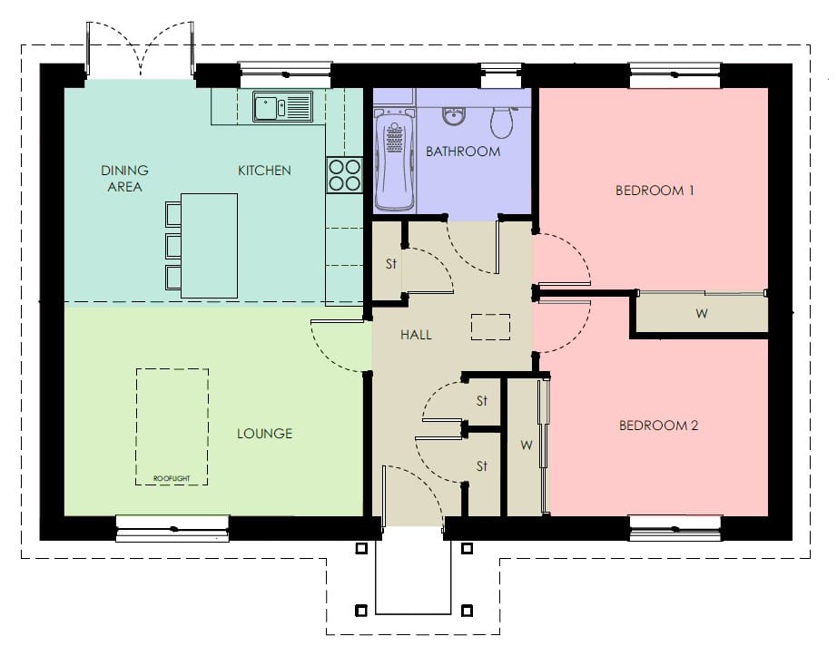 Phase 5, Plot 132  Moray with Sunroom & Garage, Alyth floorplan