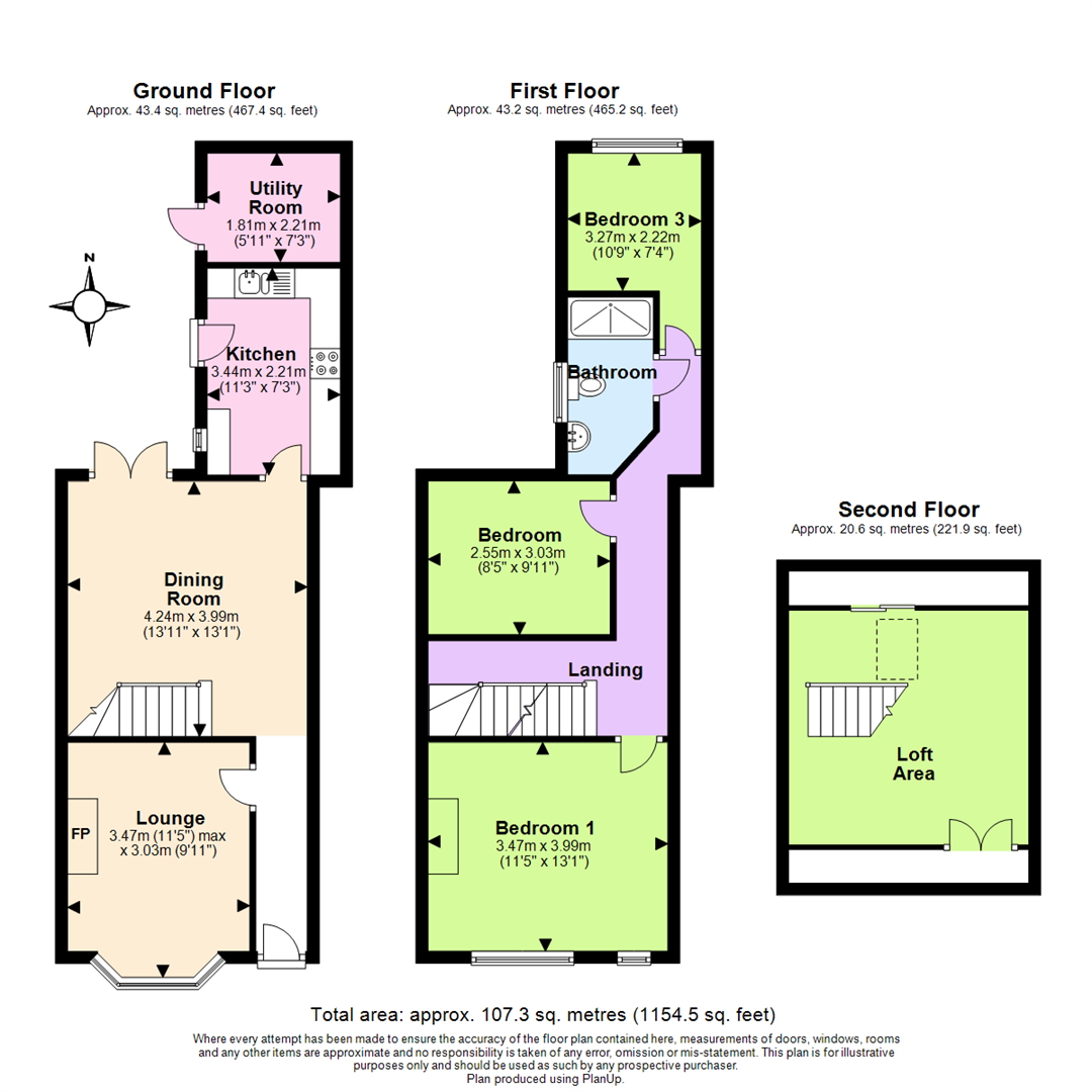 14, Felton Road, Nottingham floorplan