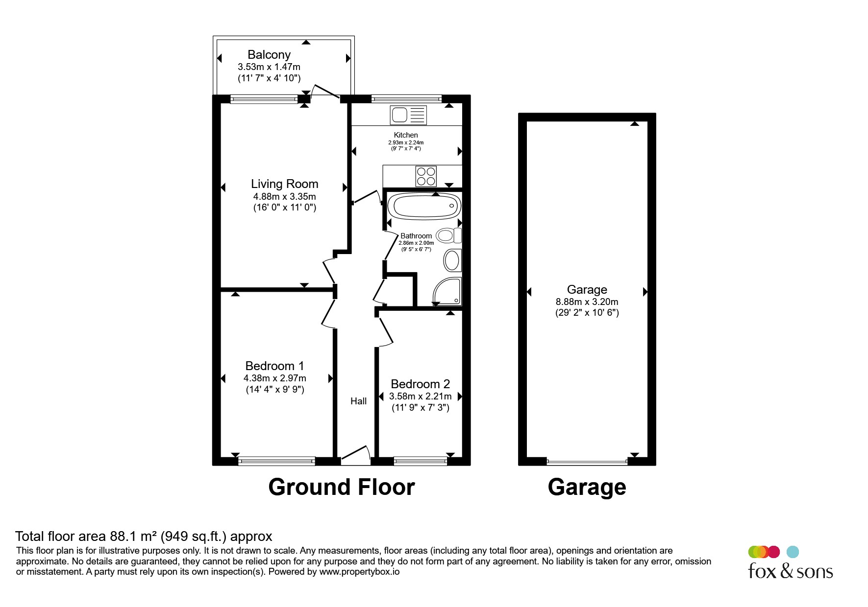 6, Fort Gate, Newhaven floorplan