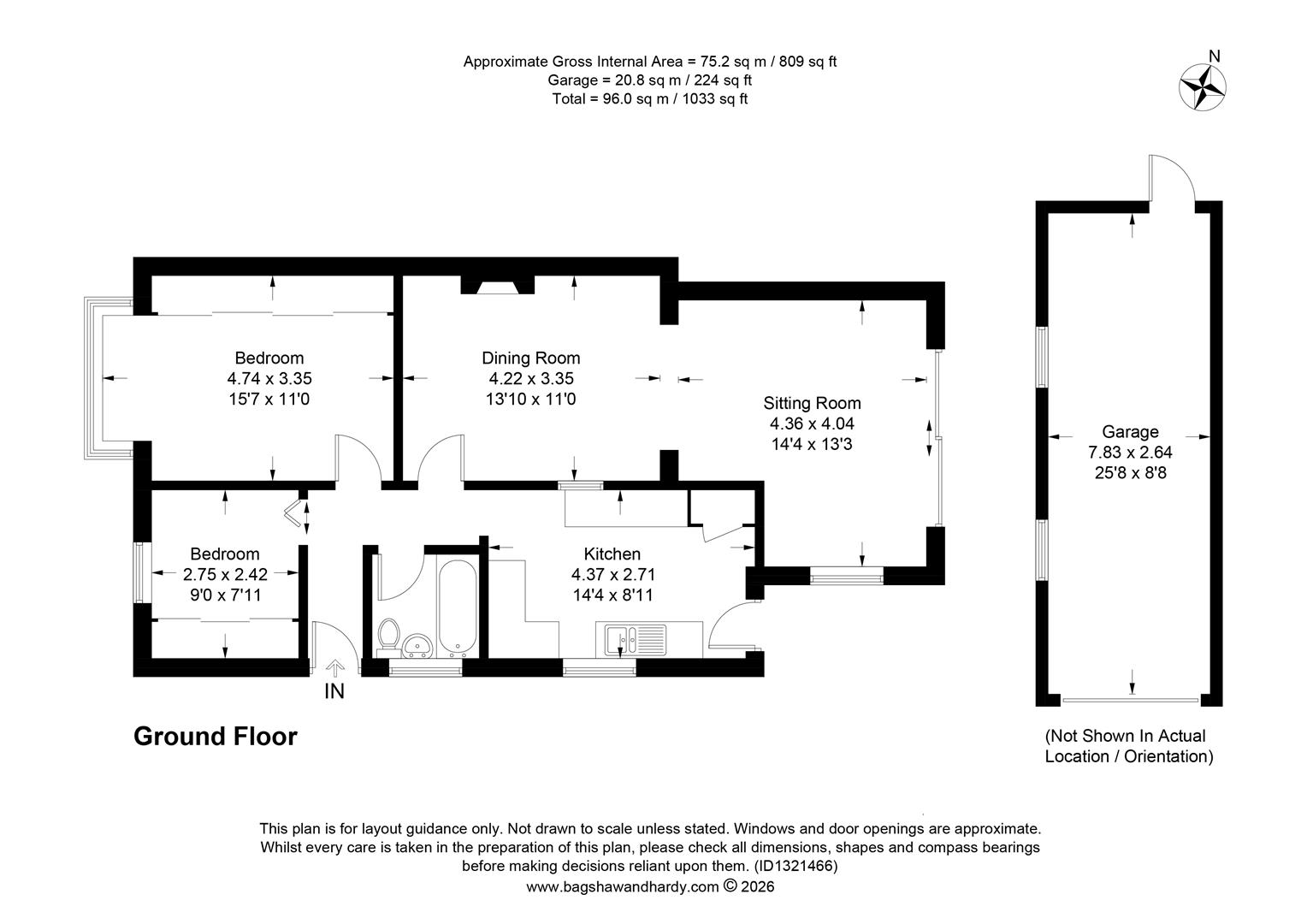 80, The Street, Leatherhead floorplan