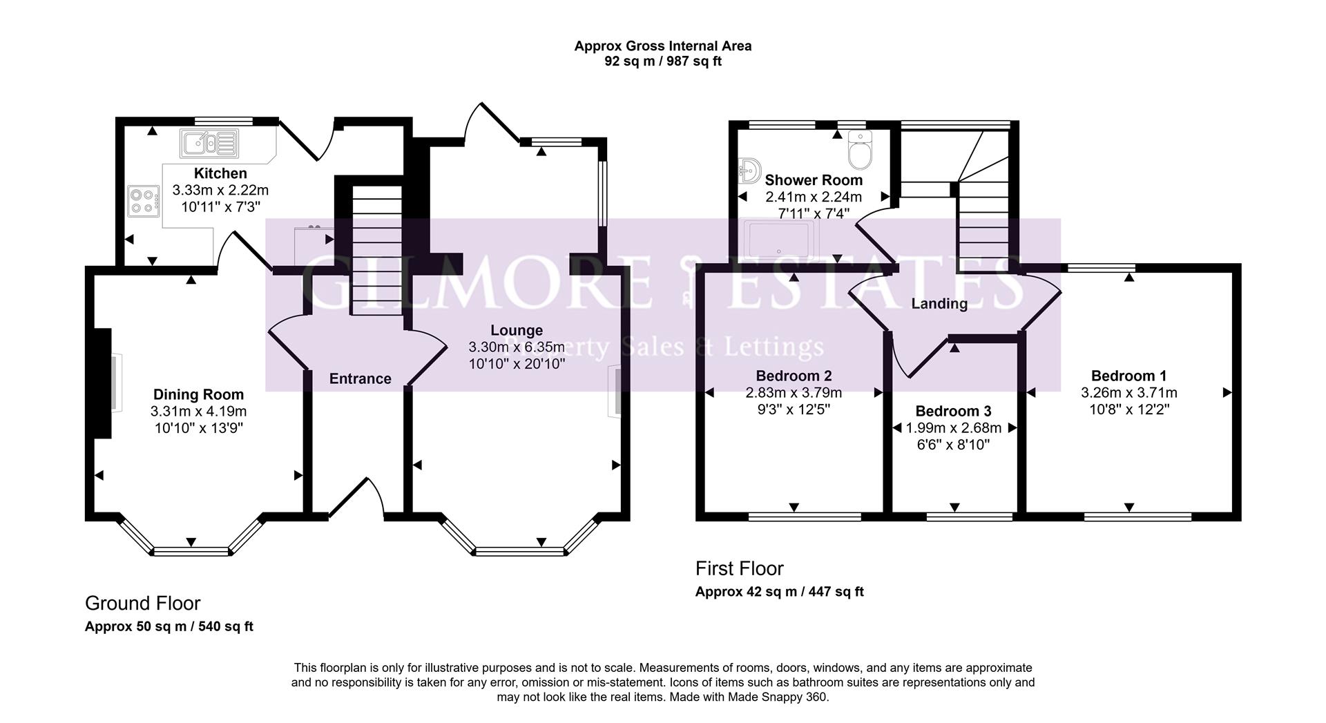47, West Road, Prudhoe floorplan
