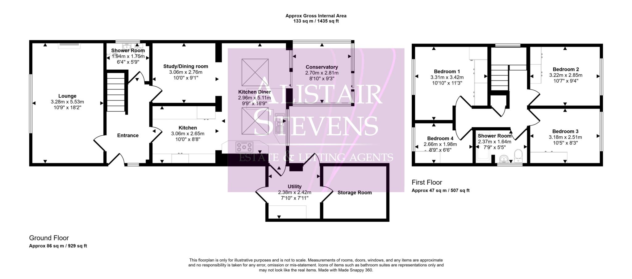 35, Delta Close, Oldham floorplan