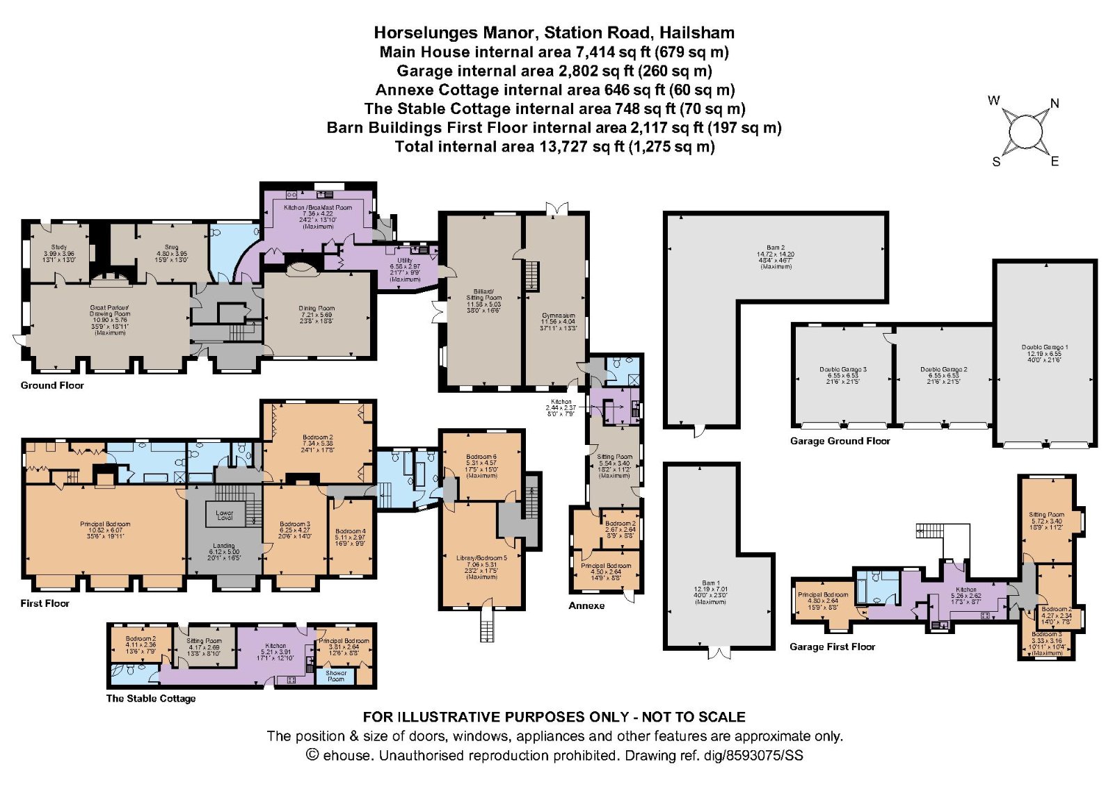 Horselunges Manor,, Station Road, Hailsham floorplan
