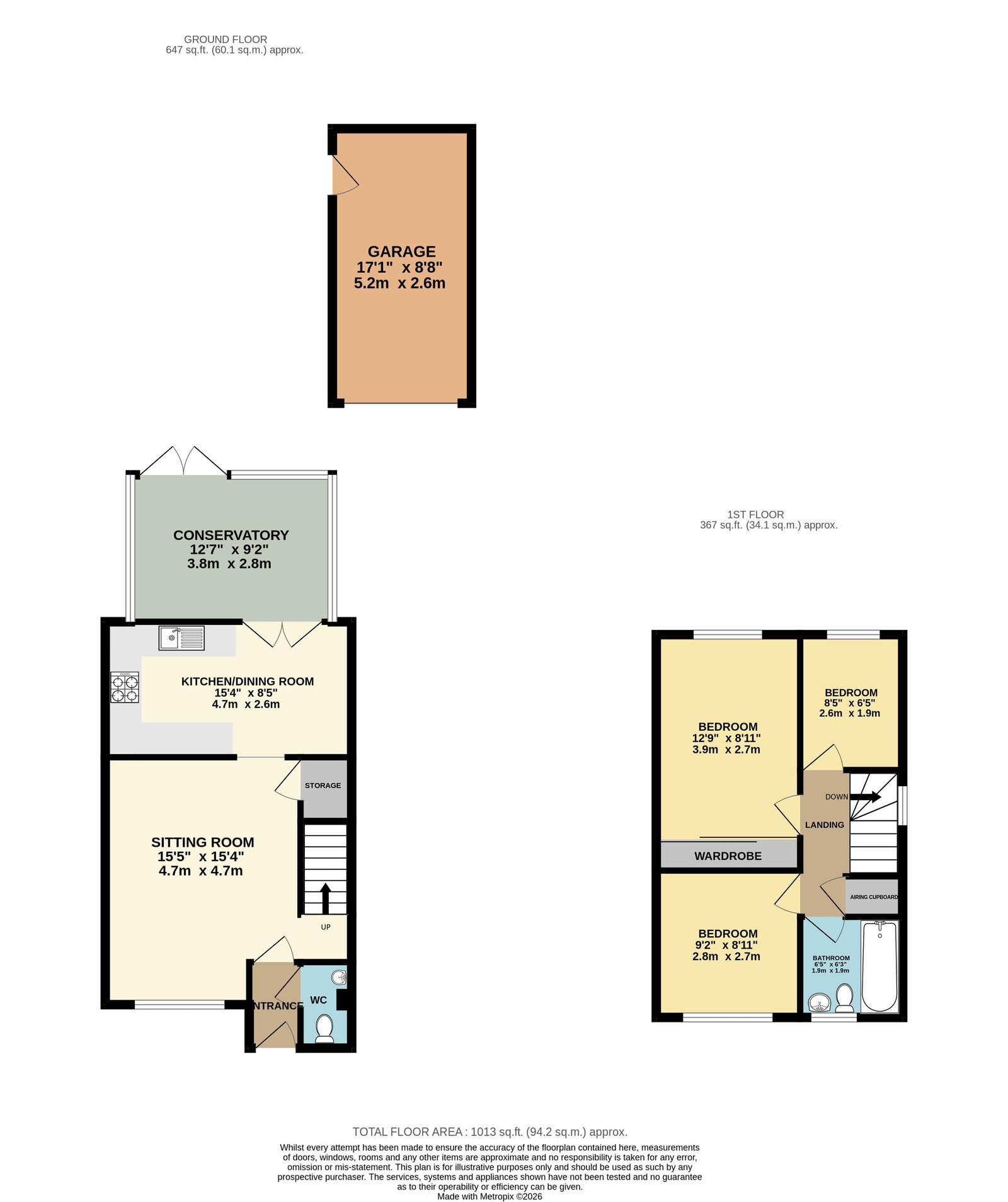 6, Collett Close, Southampton floorplan