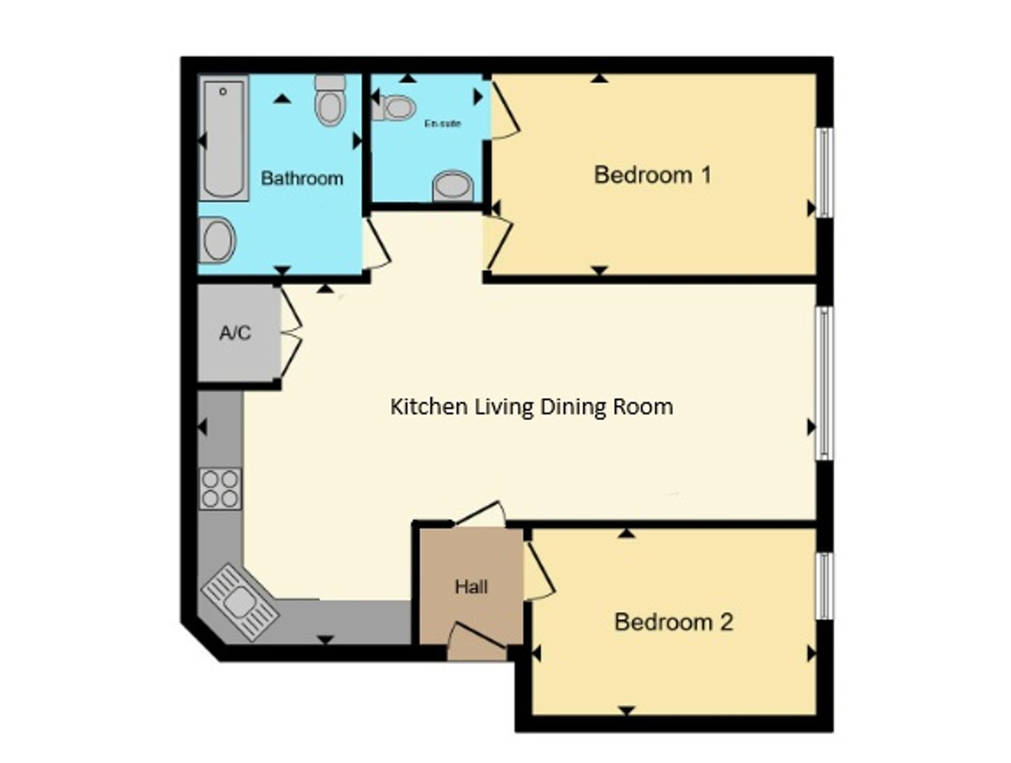 Flat 19, Pochin House Pochin Drive, St. Austell floorplan