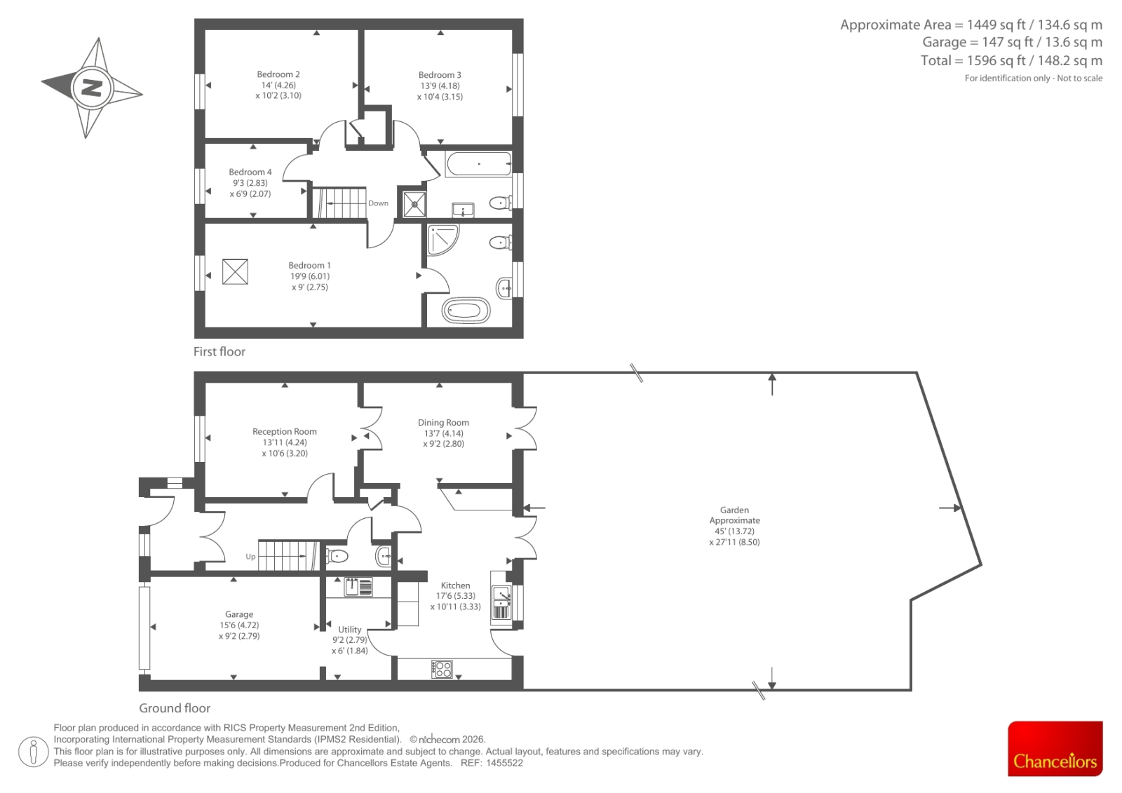 19, St. Andrews Close, Abingdon floorplan