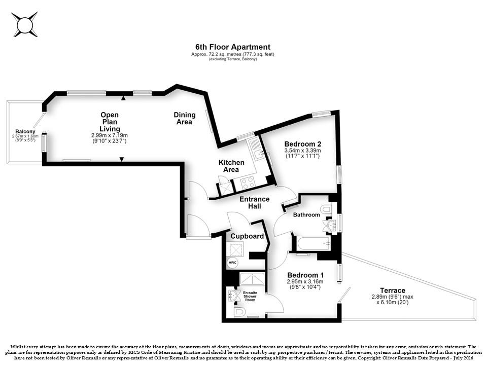 Hallington Court - 2 Bedroom, 6 Brannigan Way, London floorplan