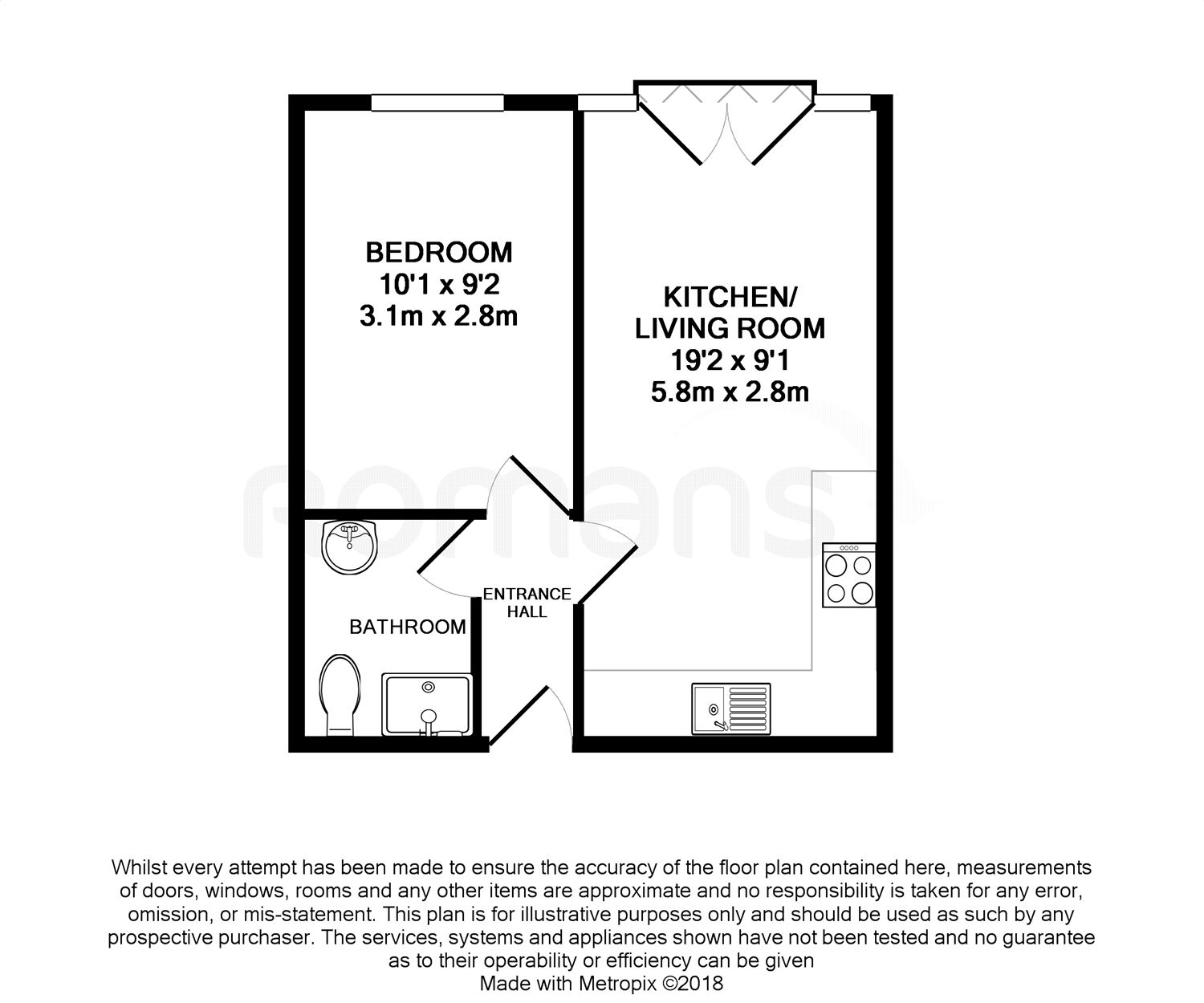 Flat 15, Bridgewater Apartments, Camberley floorplan