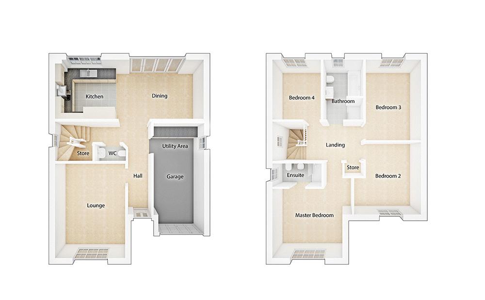 4 Bedrooms Detached house for sale in Plot 188 Durham At The Sycamores, Gib Lane, Blackburn BB2