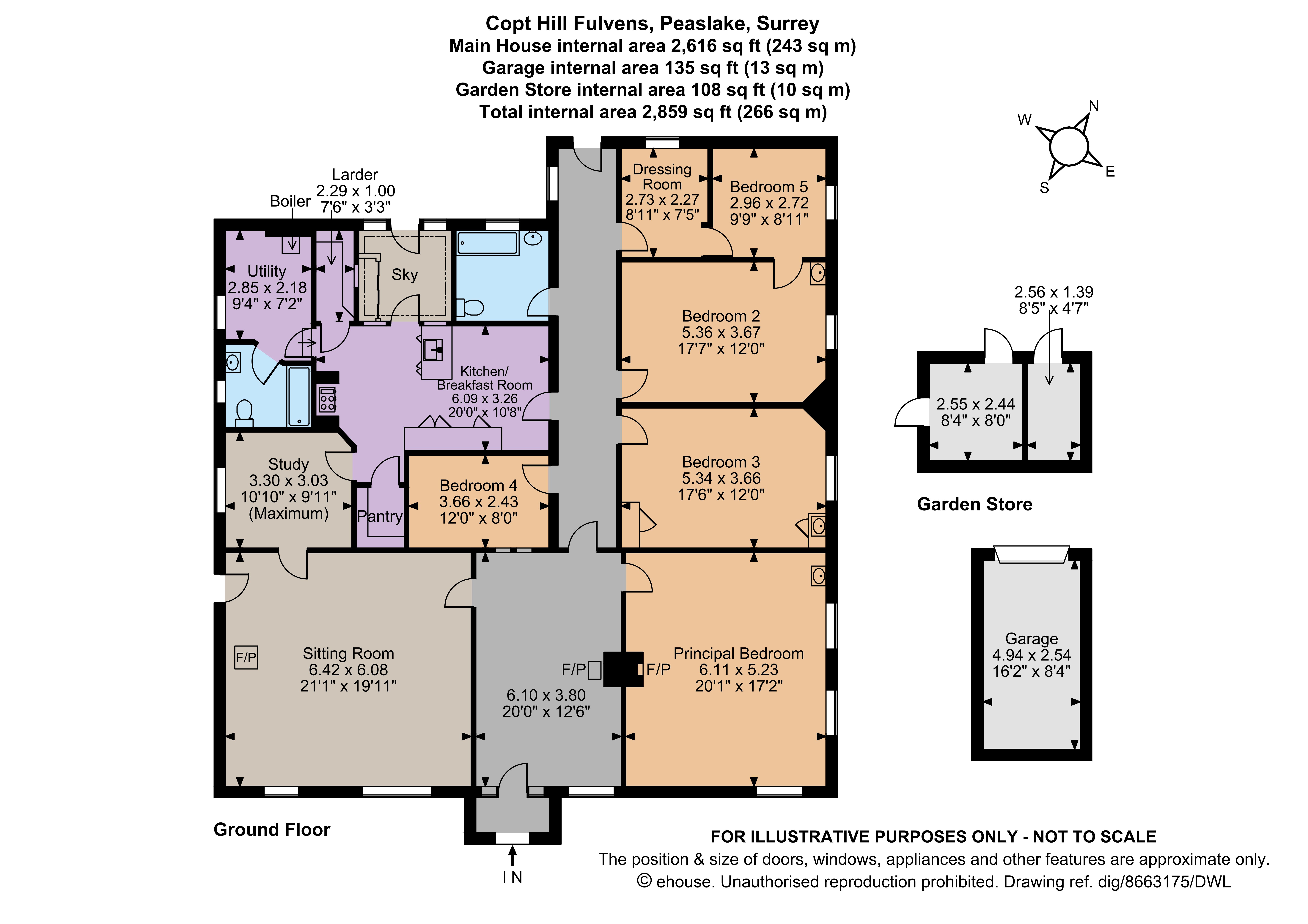 Copt Hill,, Fulvens, Guildford floorplan