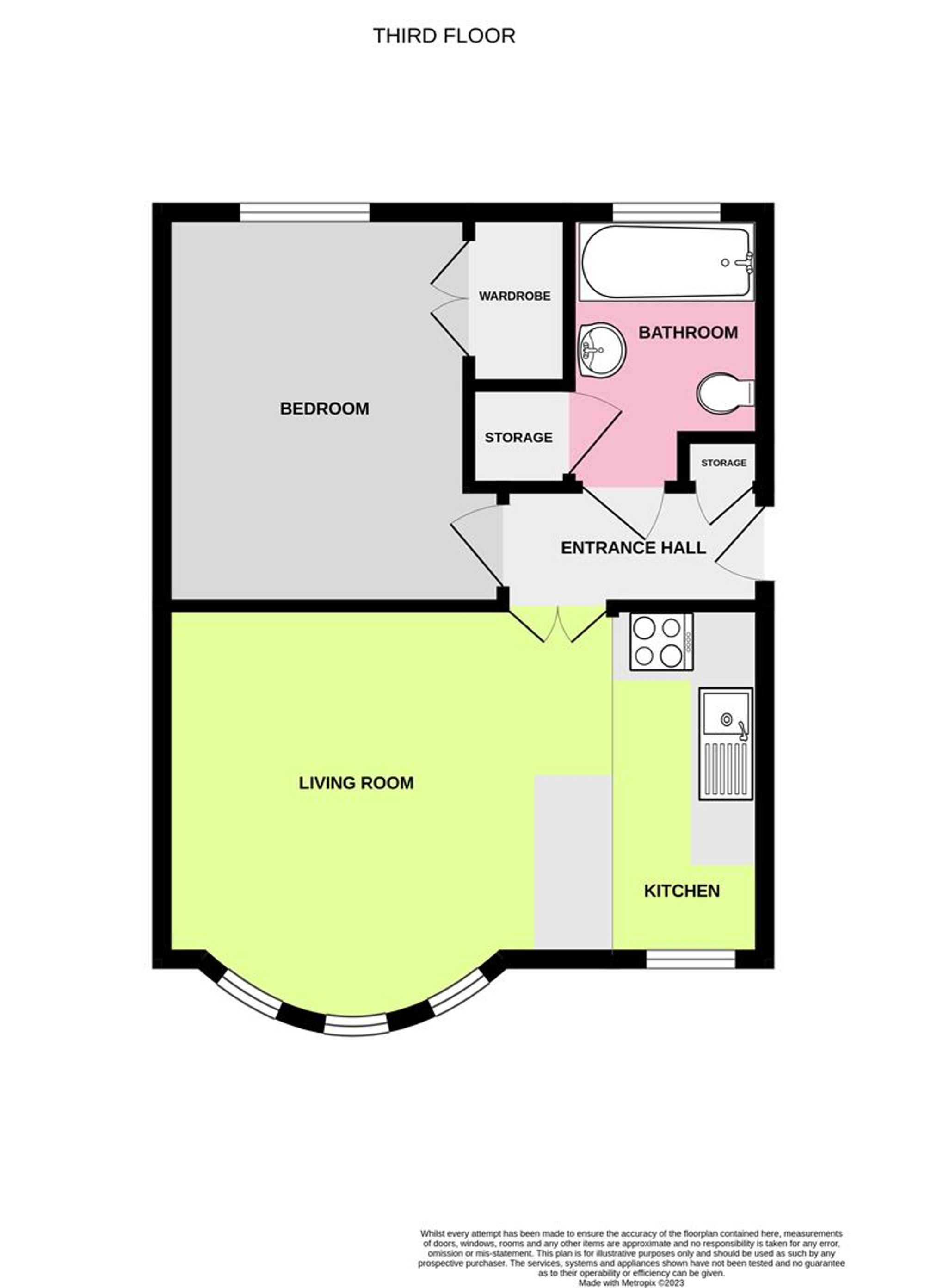 Apt 5, 3 Alexander Terrace, Worthing floorplan