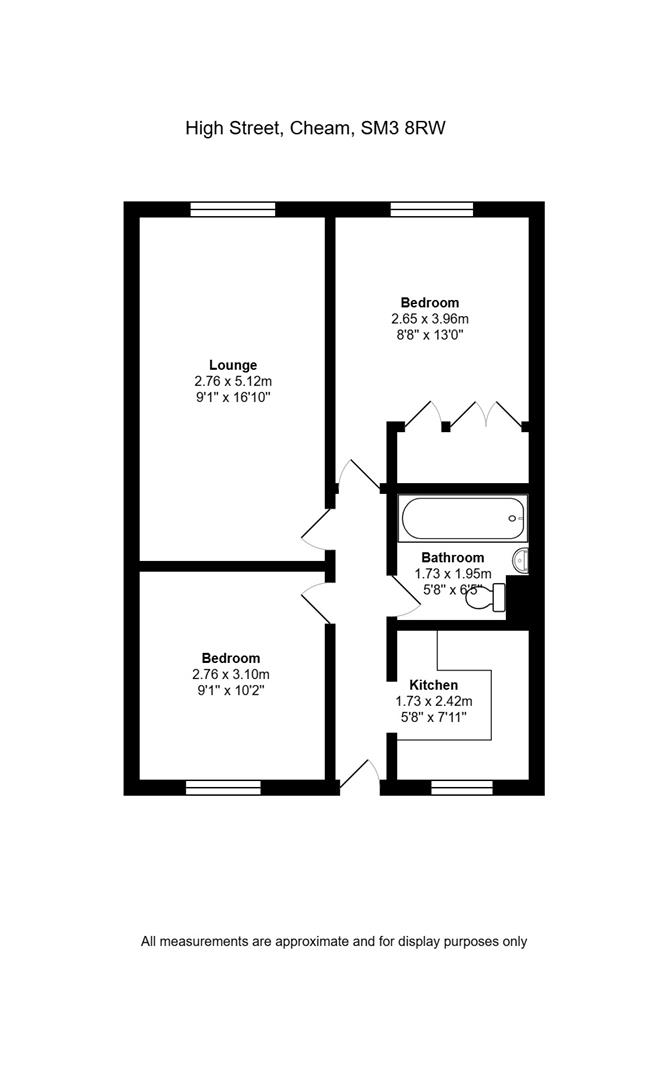 42A, High Street, Sutton floorplan