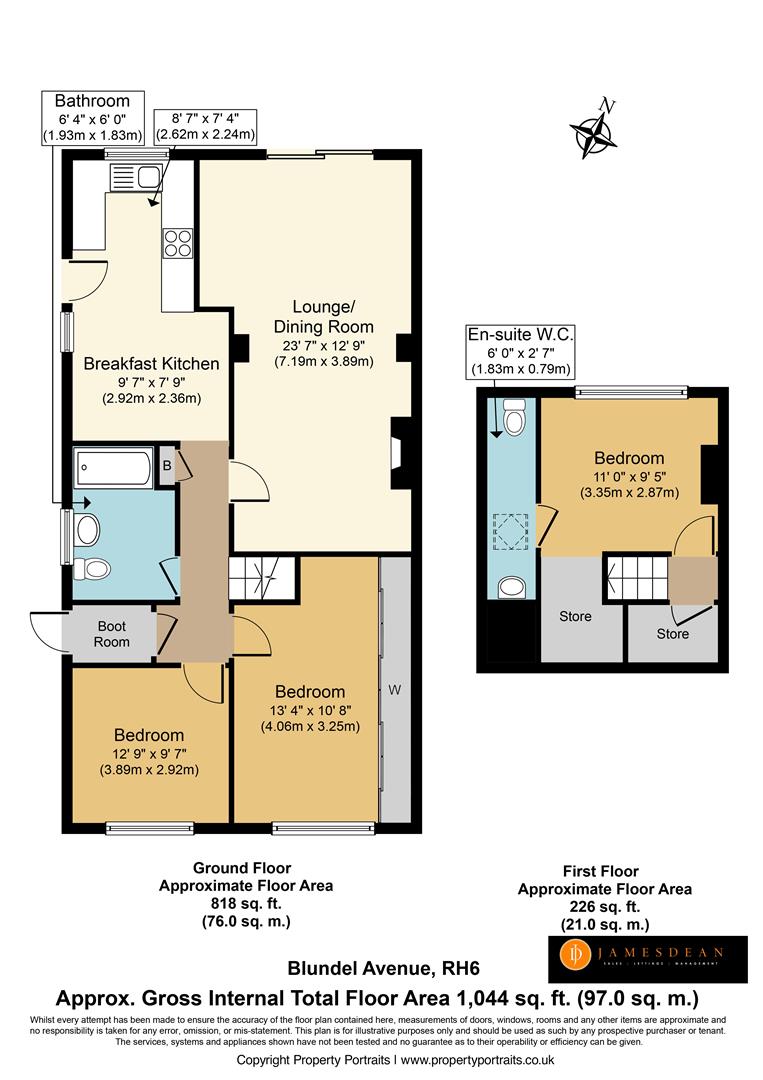 Blundell Avenue, Horley RH6, 3 bedroom semidetached bungalow for sale