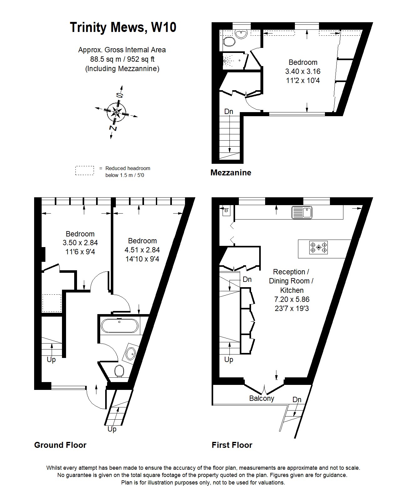 1, Trinity Mews, London floorplan