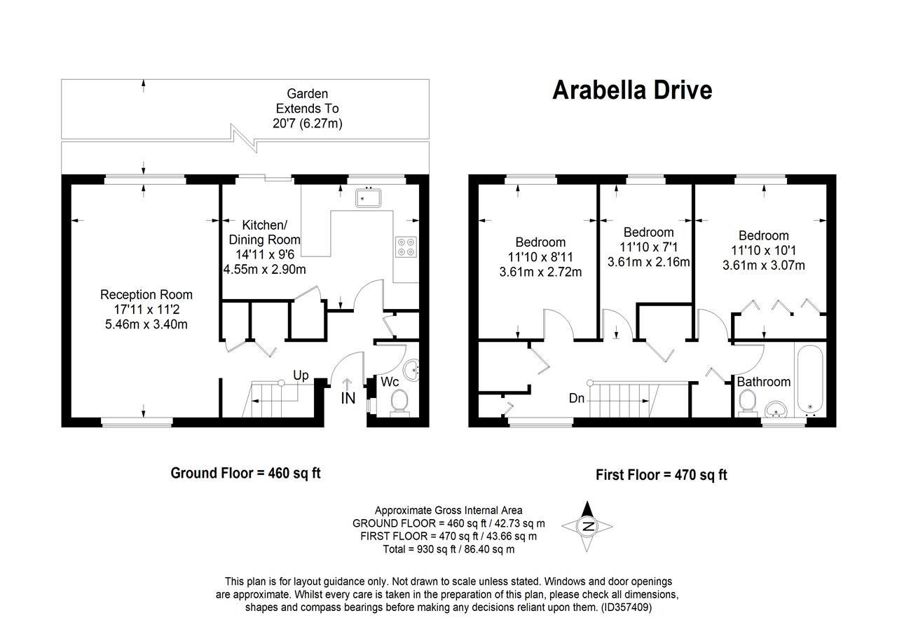 83, Arabella Drive, London floorplan