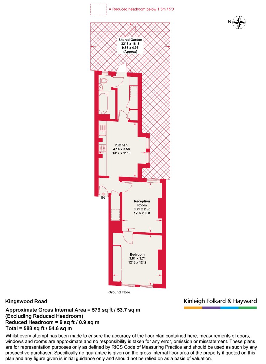 Flat B, 69, Kingswood Road, London floorplan