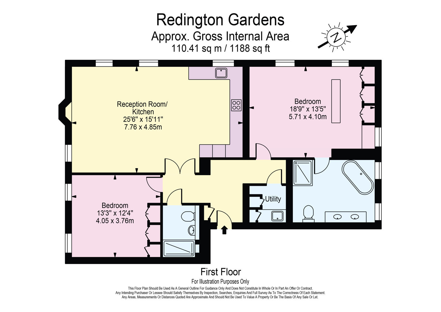 15,, Redington Gardens, London floorplan
