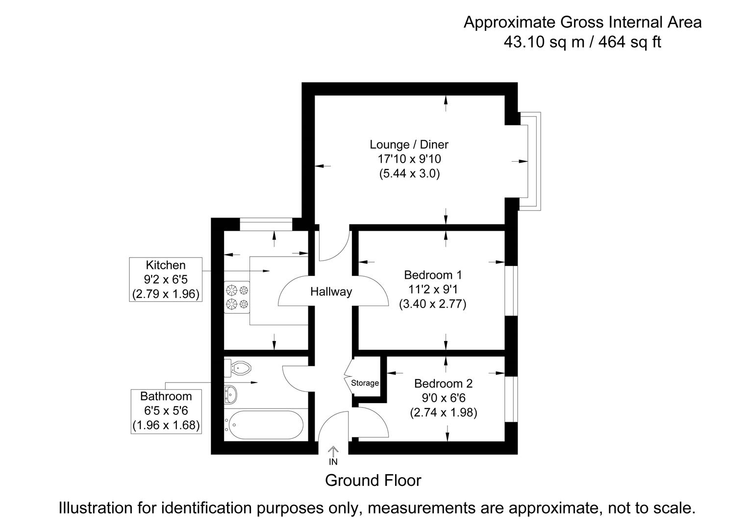 12, Nags Head Close, Hertford floorplan