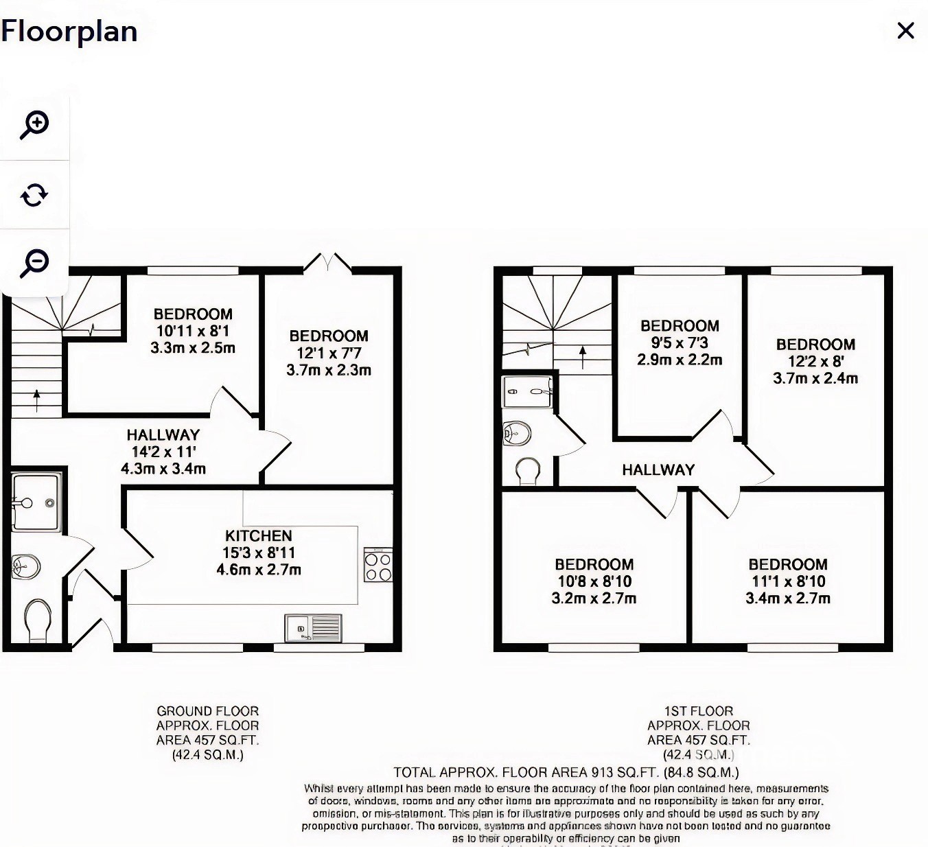 24, Buckingham Grove, Uxbridge floorplan