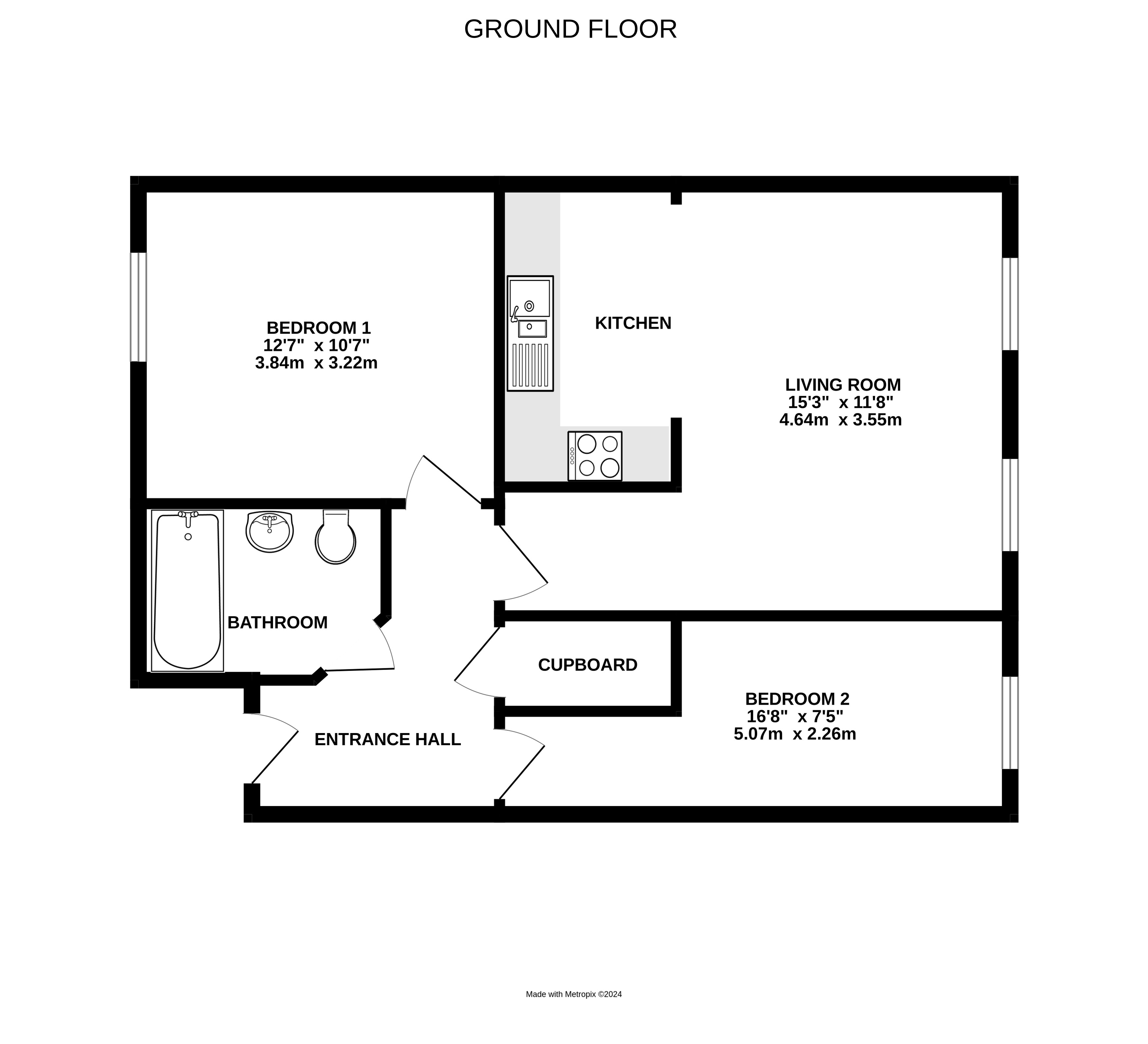 Flat 3 Post Office Apartments, 38, North Street, Somerset floorplan