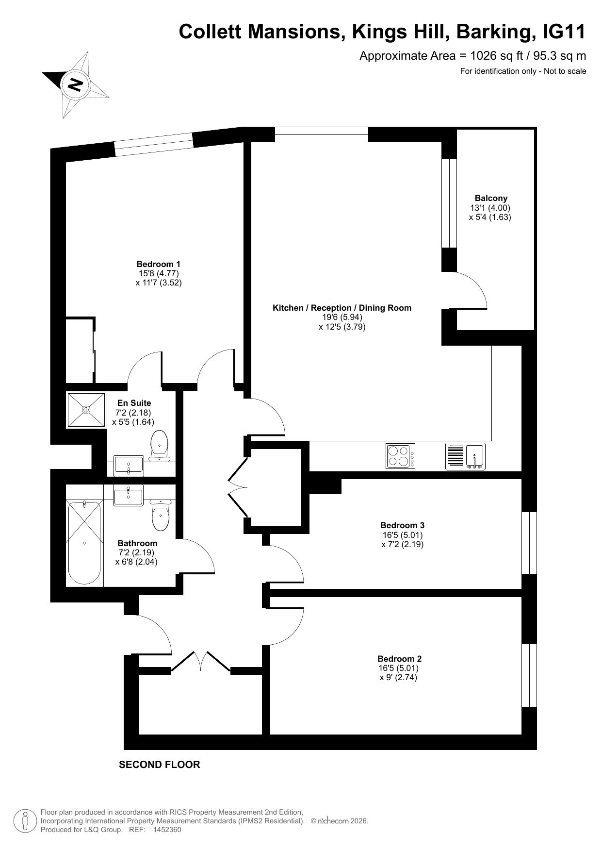 1 Kings Hill, Barking floorplan