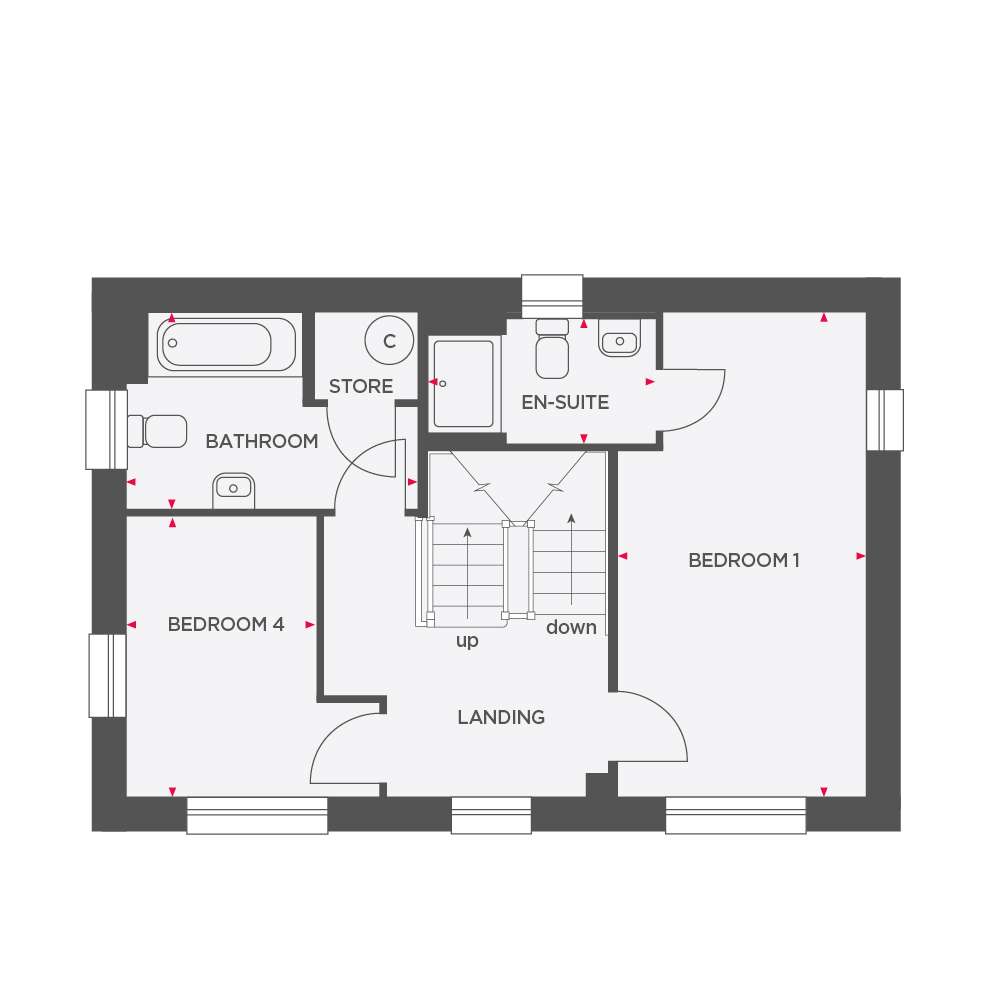 86, Lark View, Liskeard floorplan