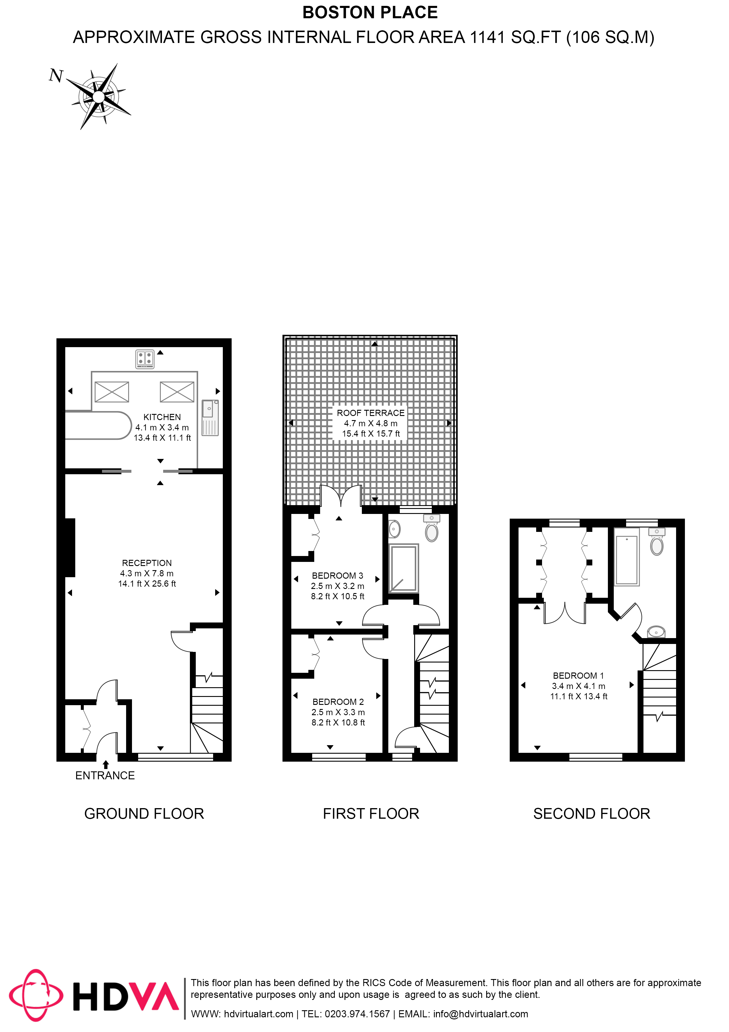 90, Boston Place, London floorplan