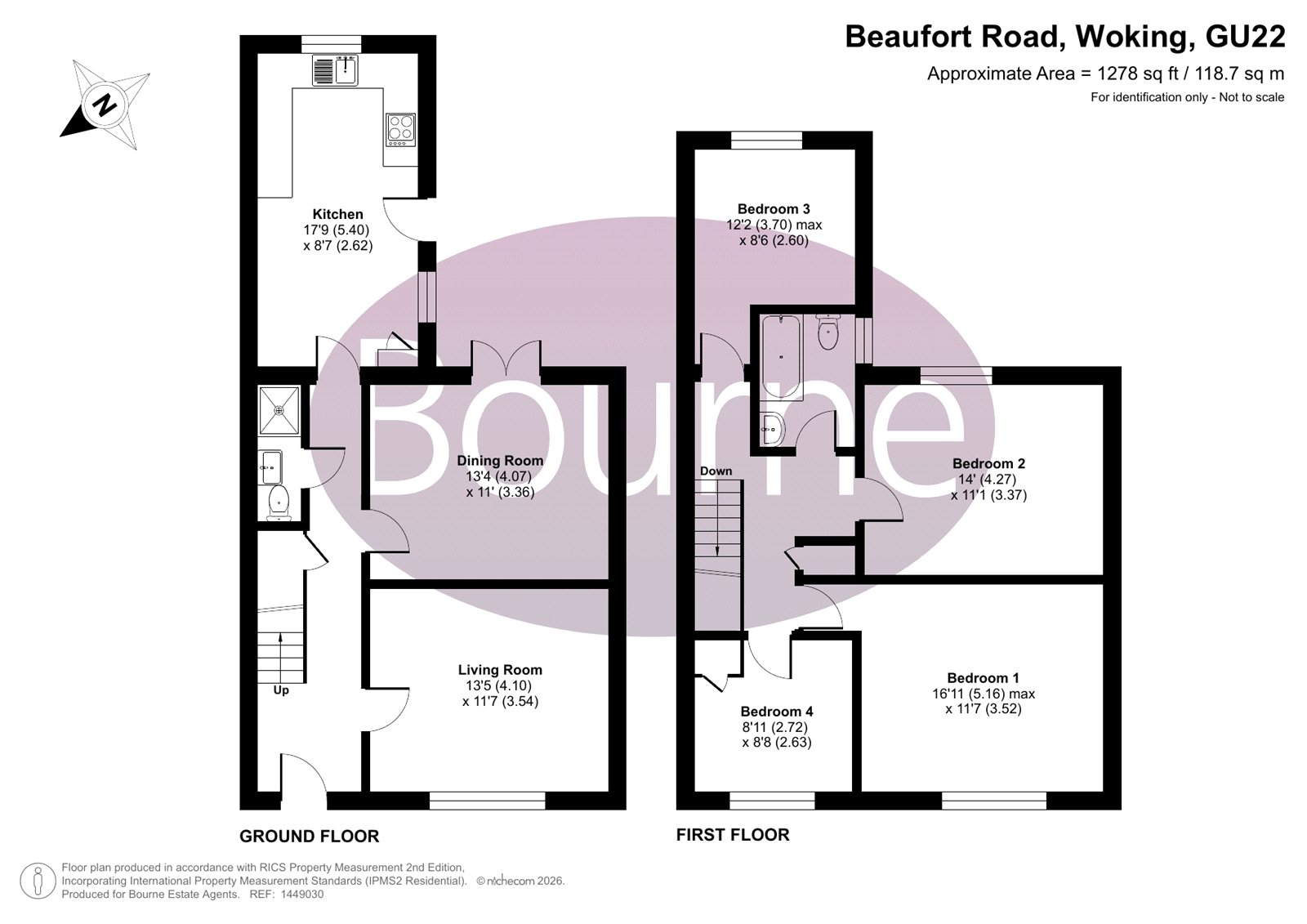 22, Beaufort Road, Woking floorplan