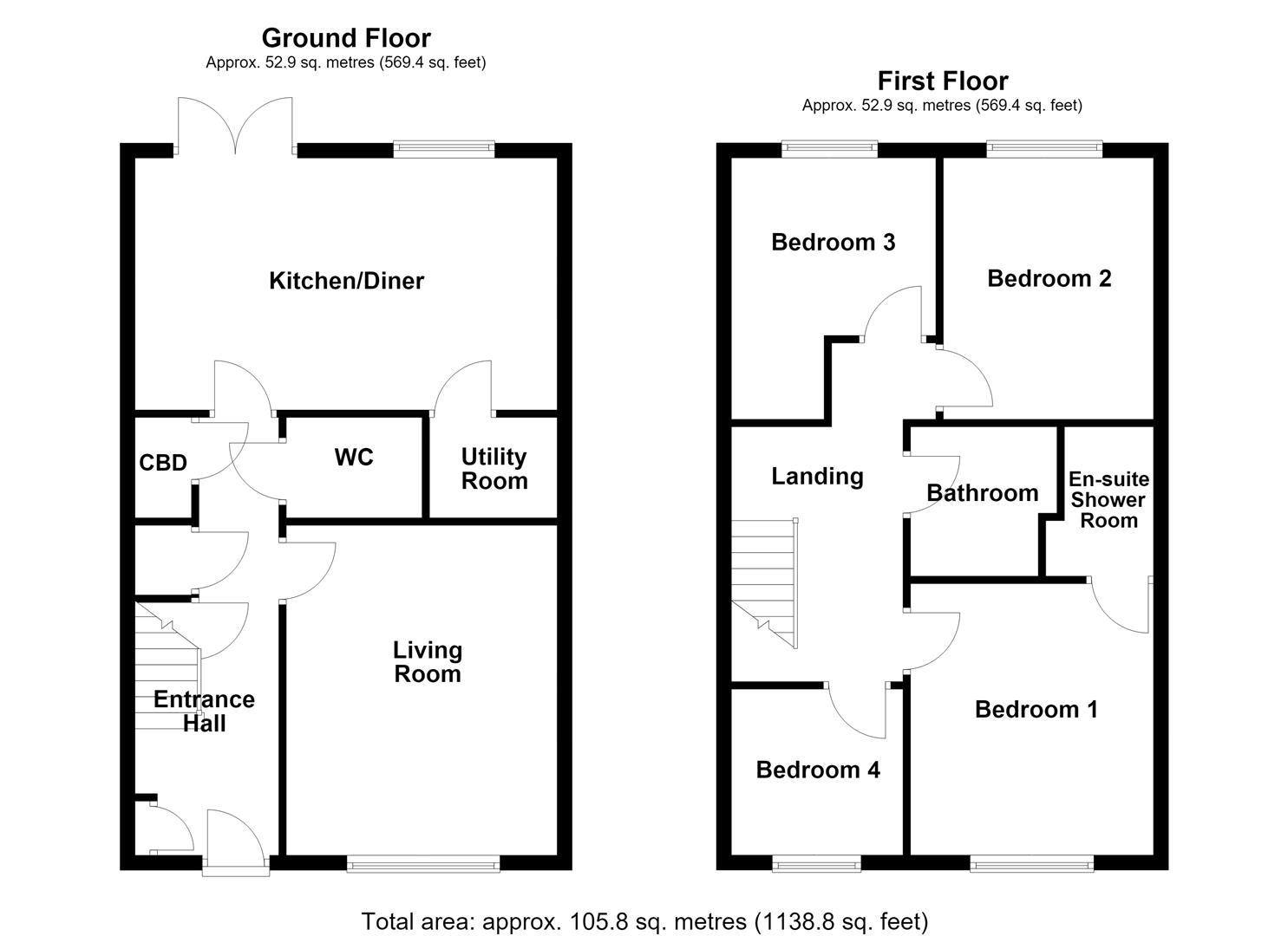 2, Castle Crescent, Pontefract floorplan