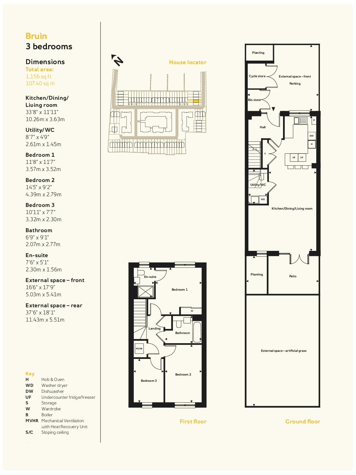 3 Bedrooms Terraced house to rent in Reynard Way, Brentford TW8