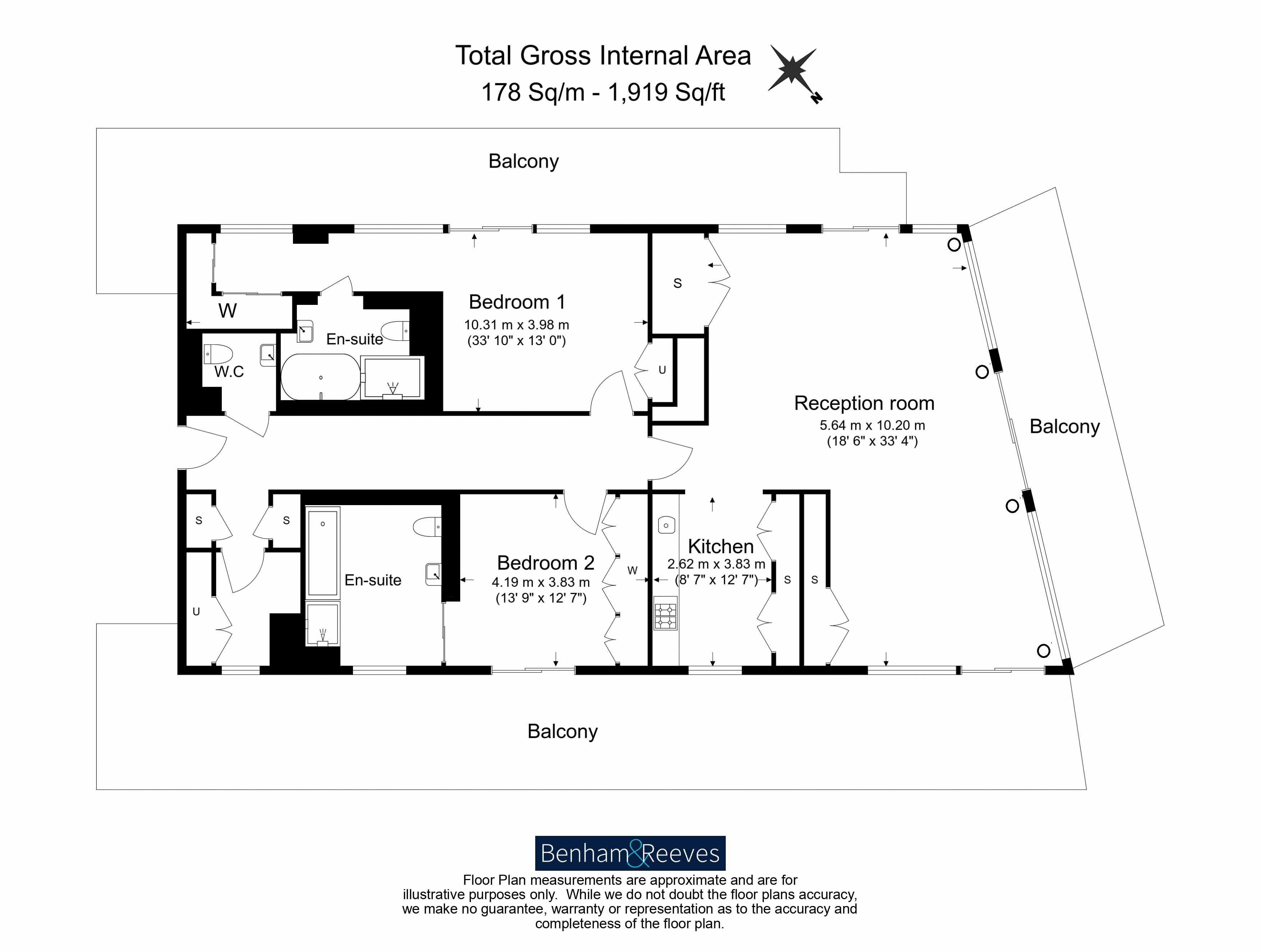 Flat 12, Chelsea Wharf, 15, Lots Road, London floorplan