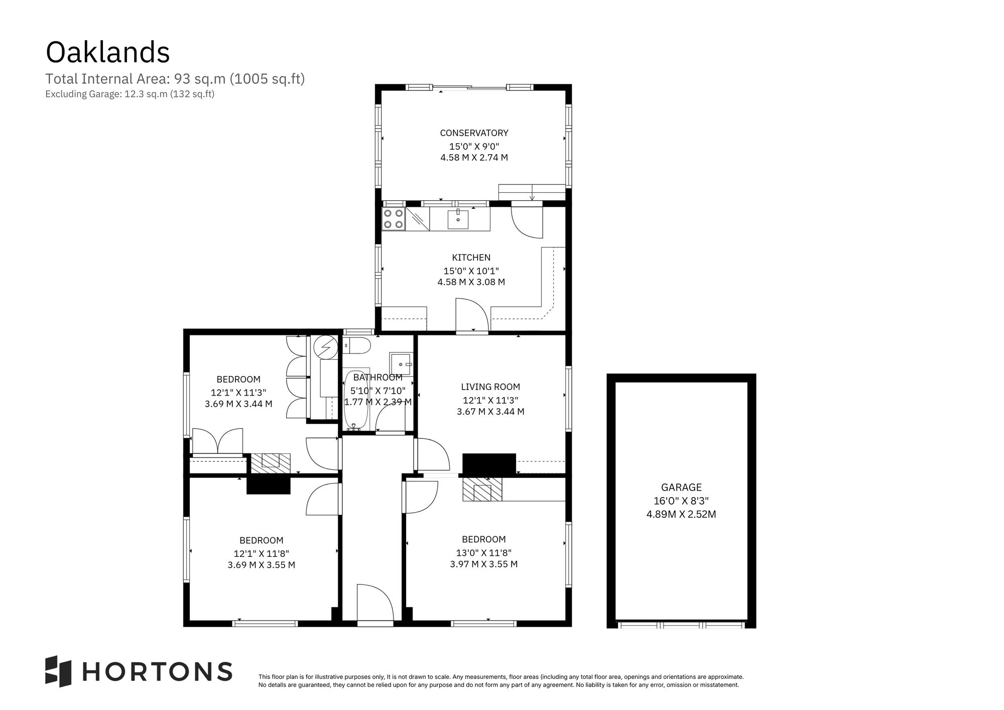 Oaklands Church Road, Battle floorplan
