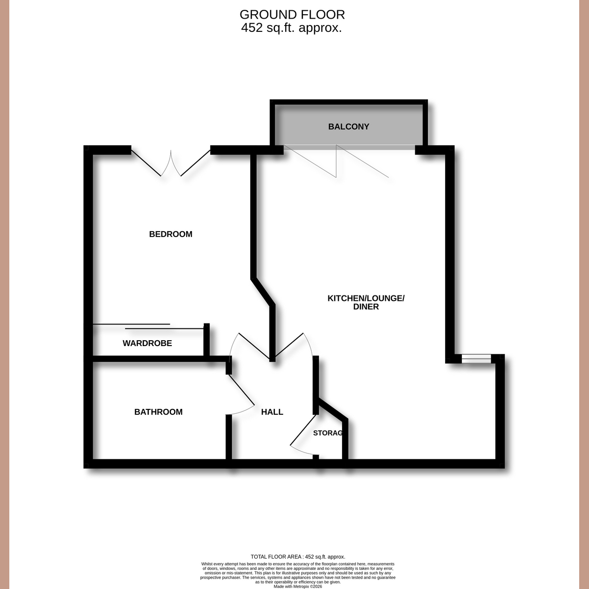 Flat Flat 5, 90, High Road, Benfleet floorplan