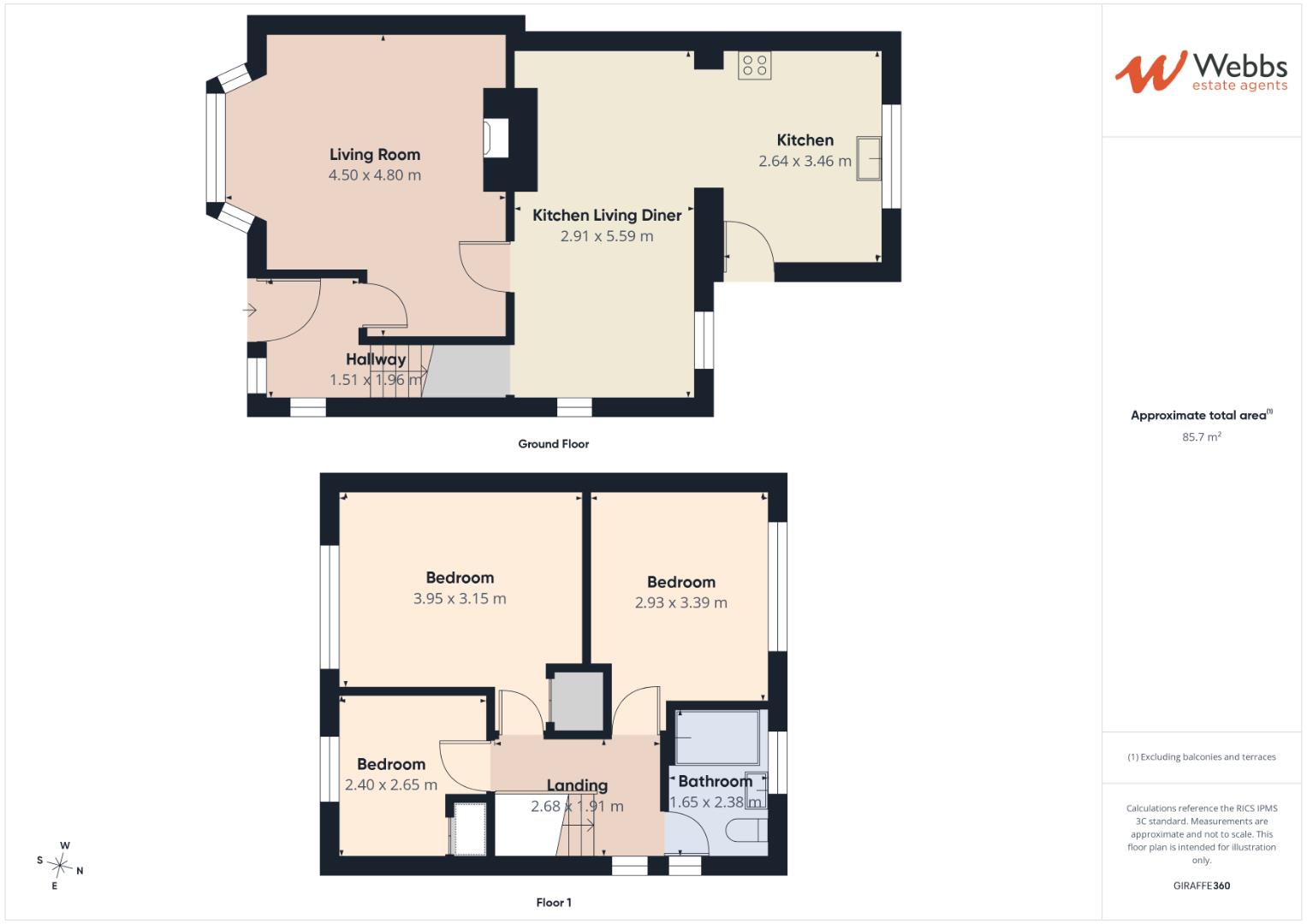 3,, Tintern Crescent, Walsall floorplan