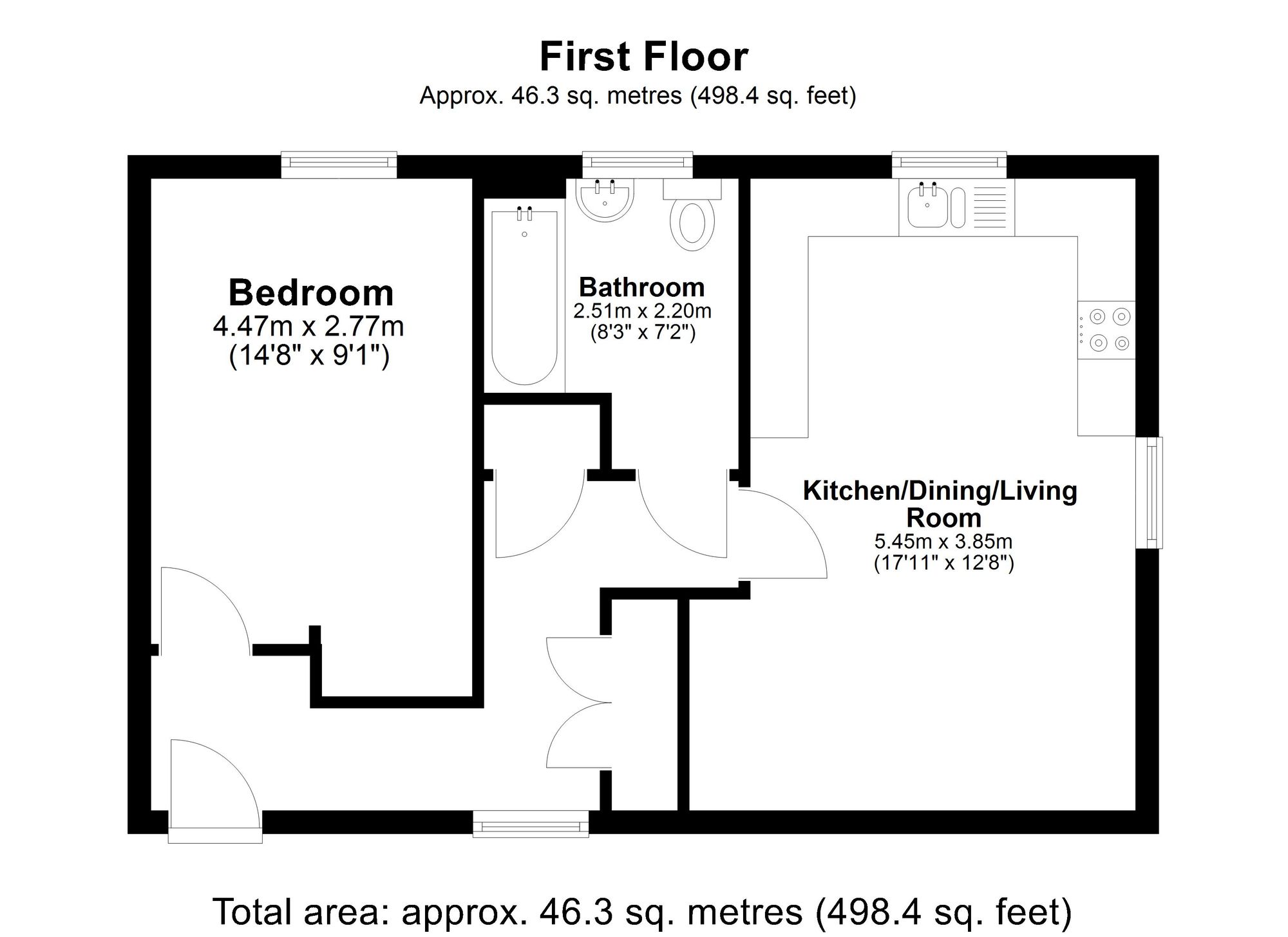 16 Fairfax Lane, Royston floorplan