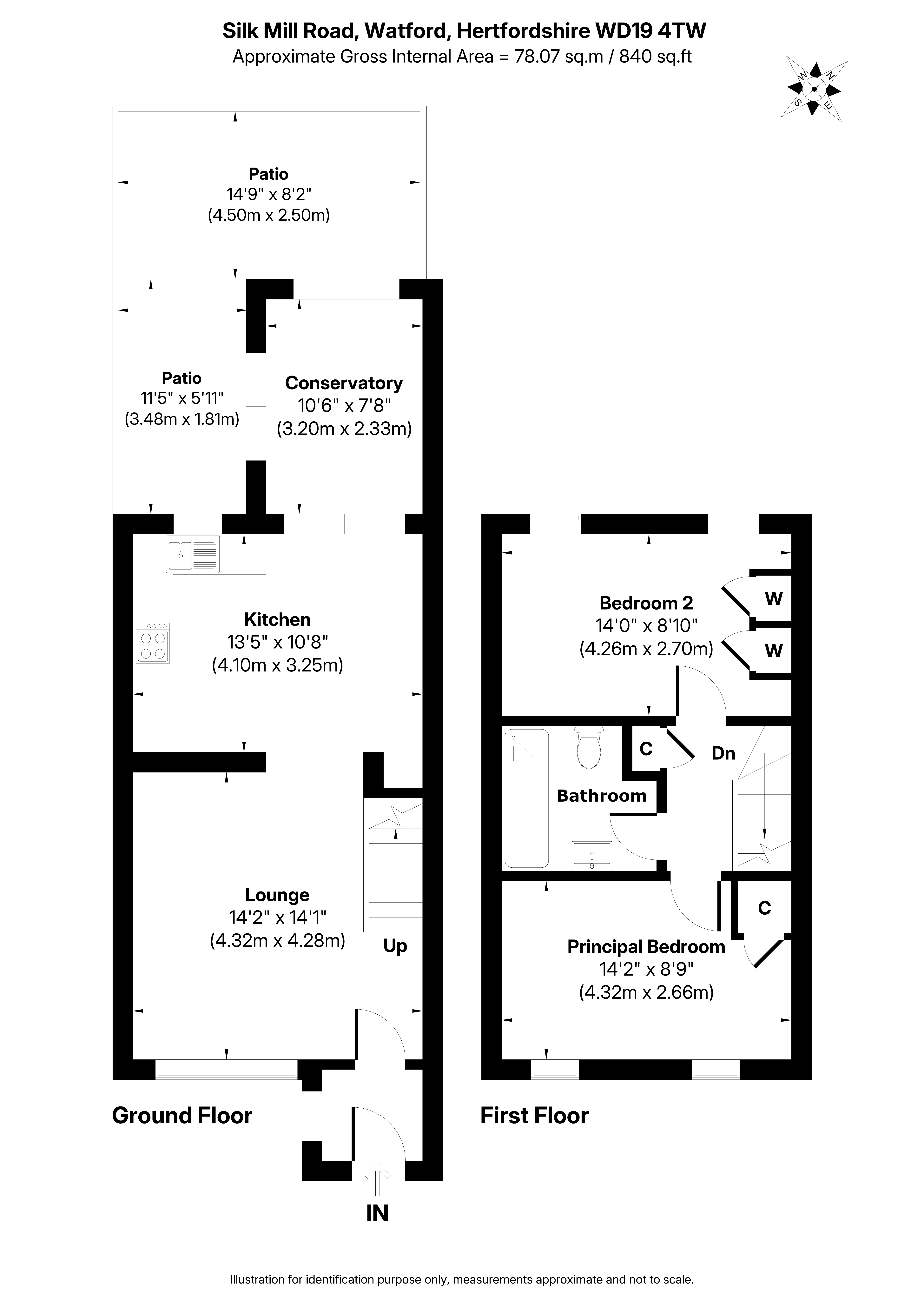83, Silk Mill Road, Hertfordshire floorplan