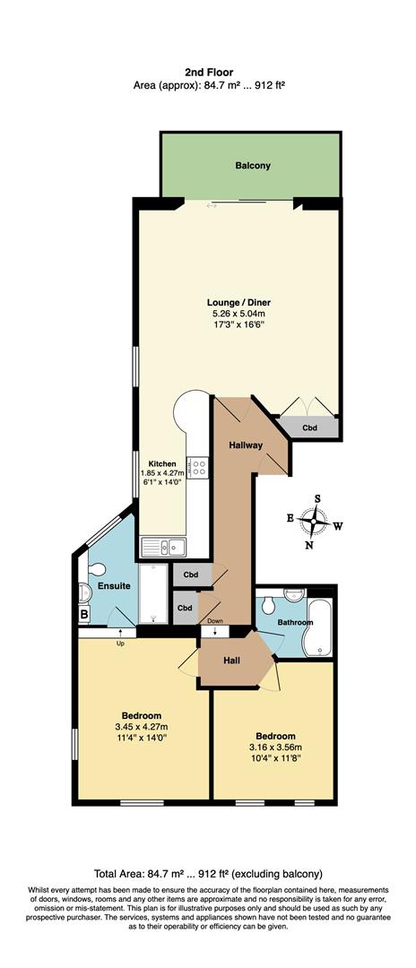 Apt 4 Penlee,, Tower Park, Fowey floorplan