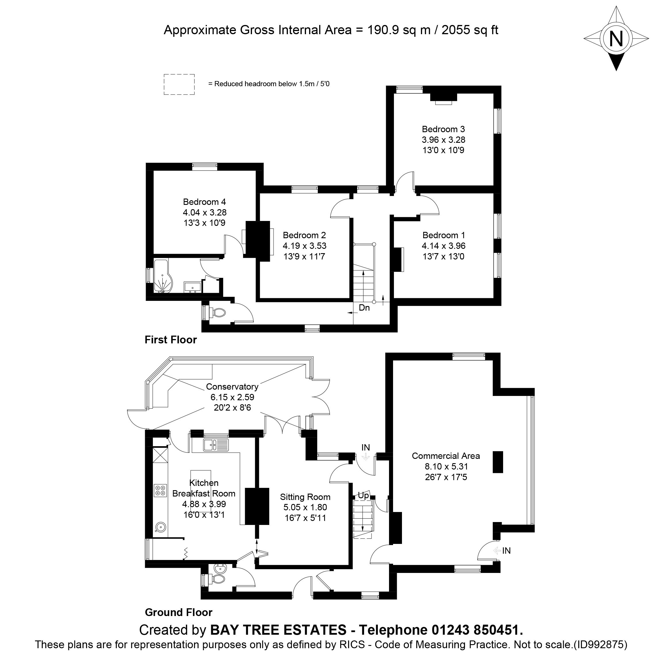 2, Limmer Lane, Felpham floorplan