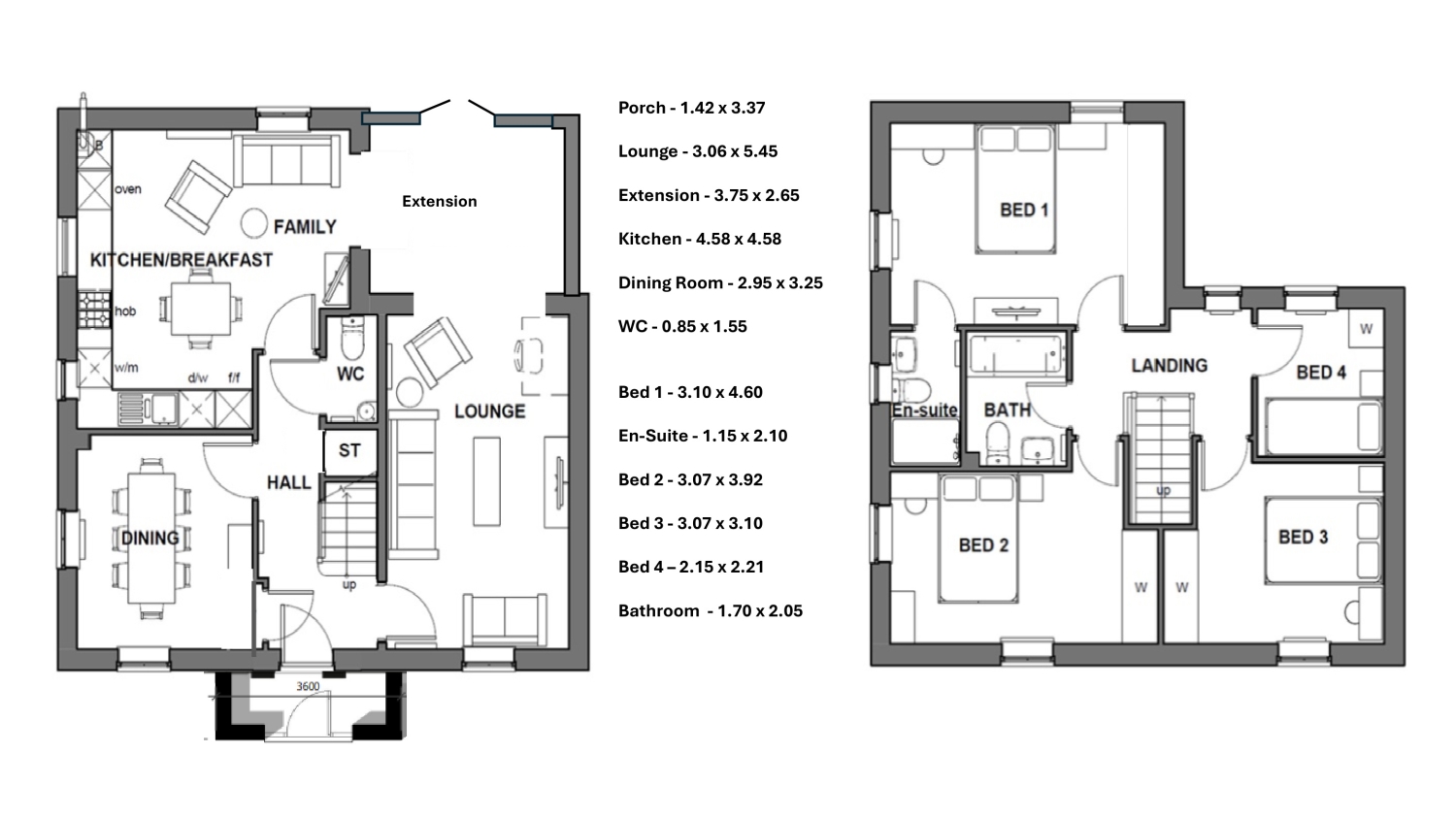 12, Gibside Way, Spennymoor floorplan