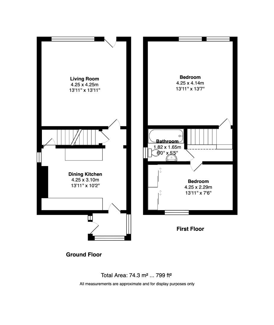 114, Valley Road, Pudsey floorplan